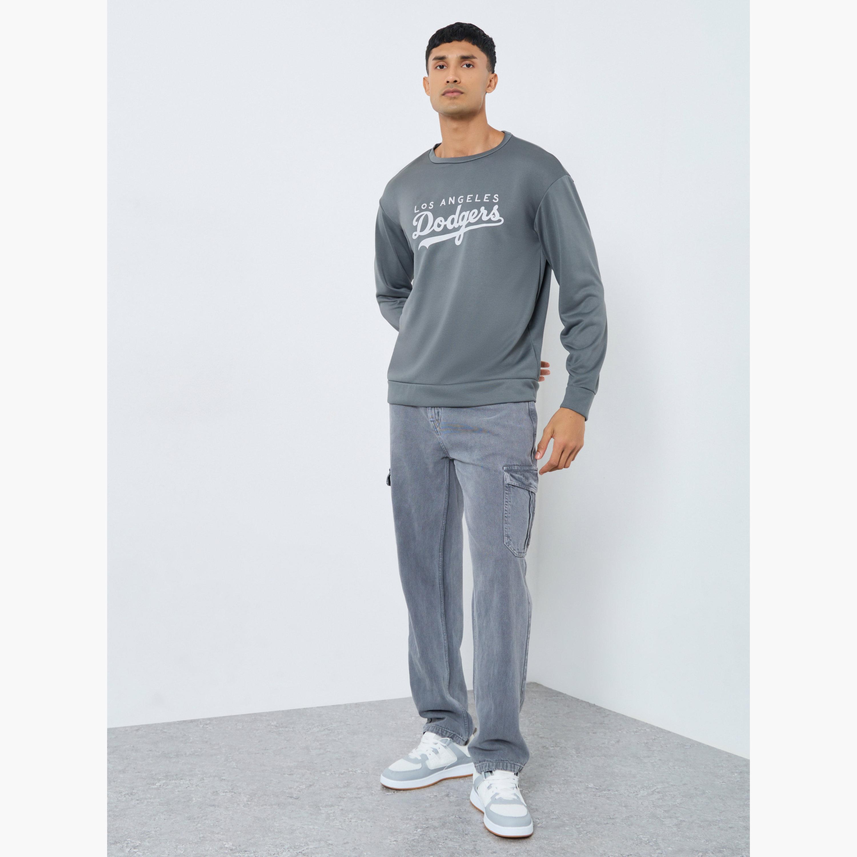 Take Two Los Angeles Graphic Round Neck Long Sleeves Men's Pullover Sweatshirt-men-winterwear-hoodiesandsweatshirts-image-2