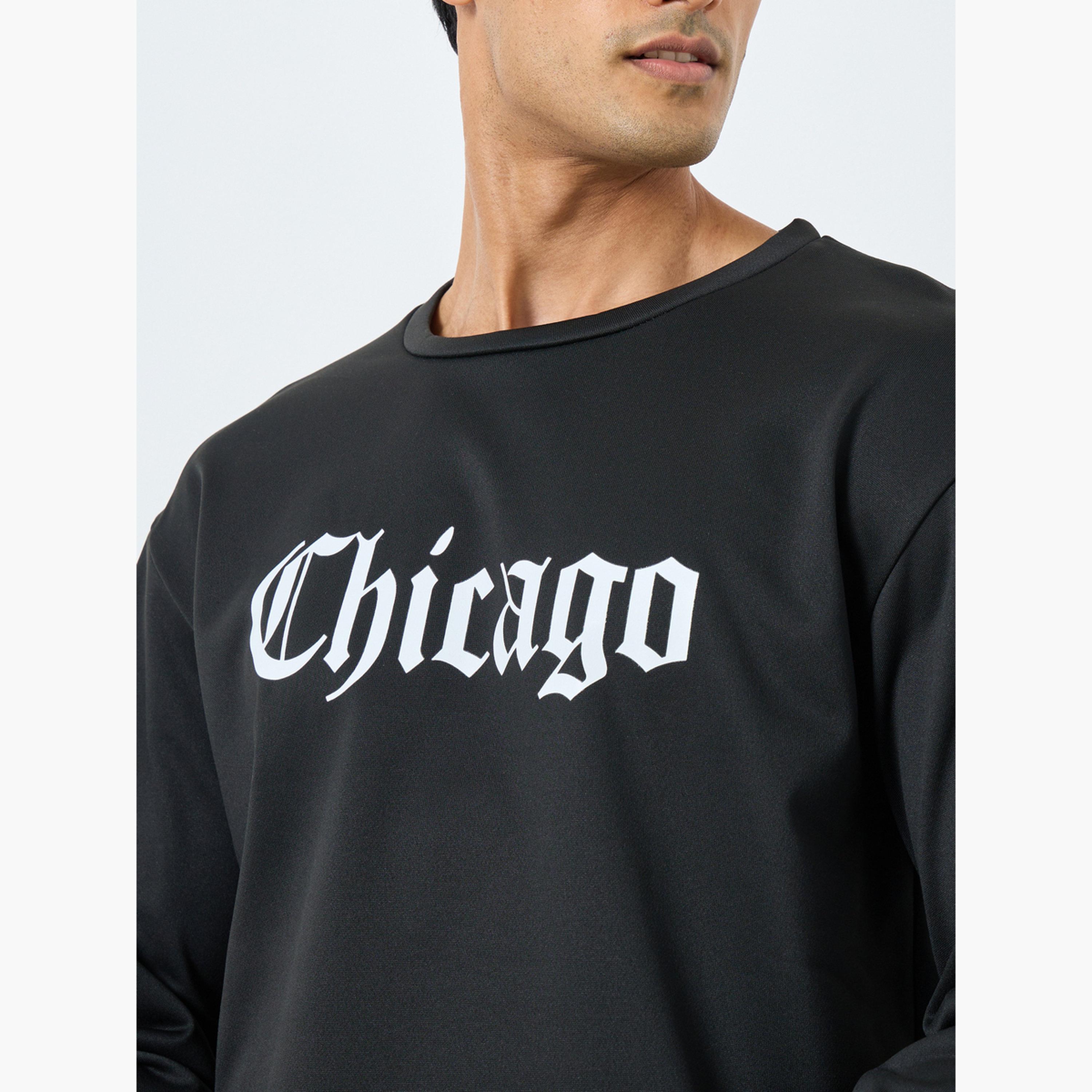 Take Two Chicago Graphic Round Neck Long Sleeves Men's Pullover Sweatshirt-men-winterwear-hoodiesandsweatshirts-image-3