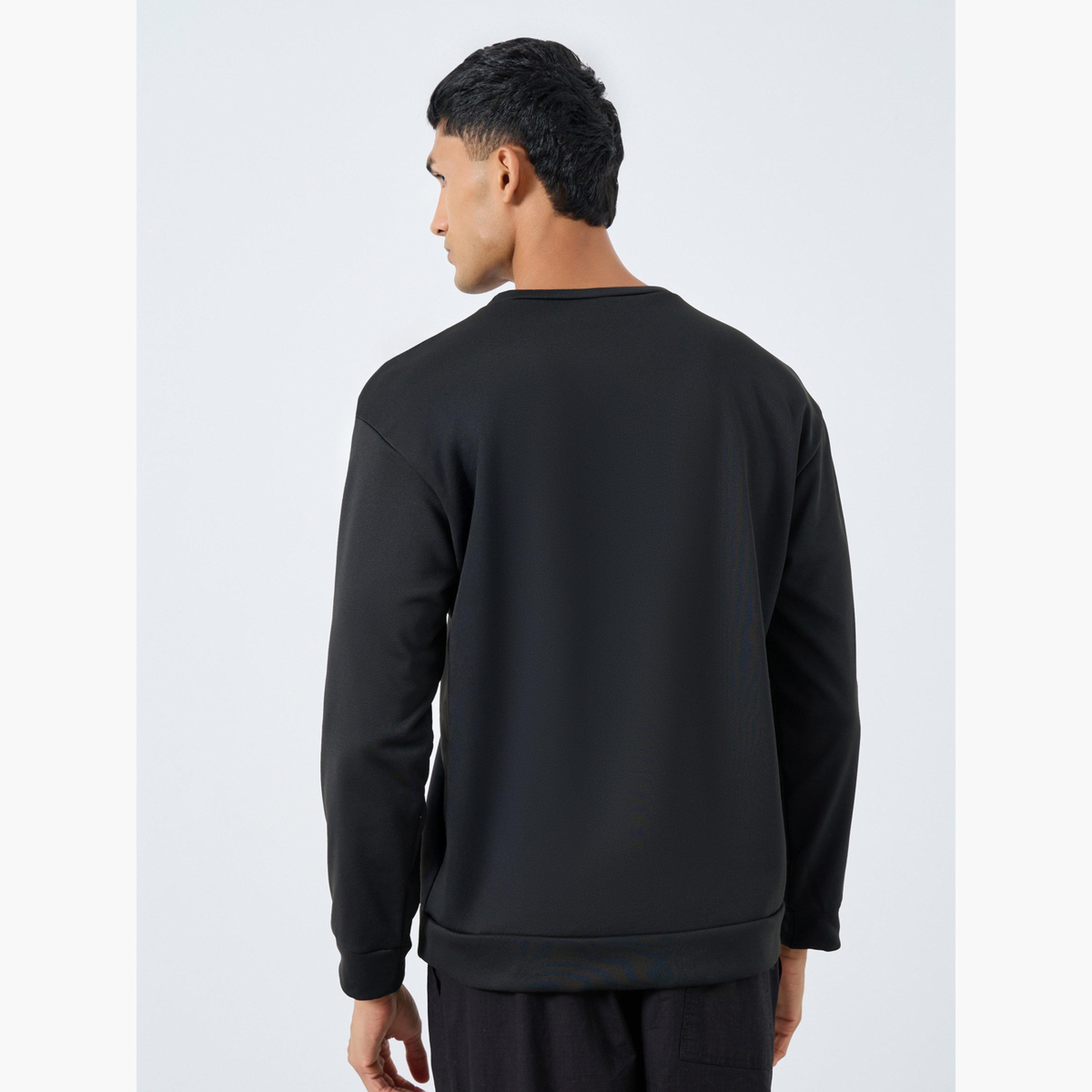 Take Two Chicago Graphic Round Neck Long Sleeves Men's Pullover Sweatshirt-men-winterwear-hoodiesandsweatshirts-image-4