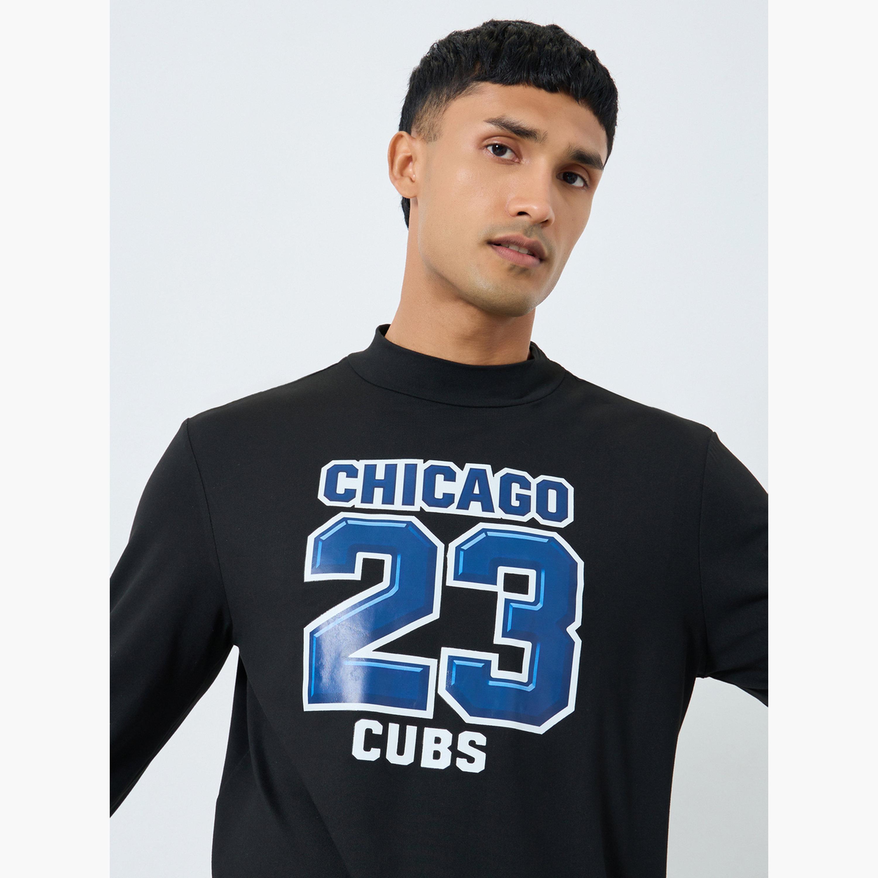 Take Two Black Chicago 23 Cubs Printed Slim Fit T-Shirt-men-clothing-tshirtsandpolos-tshirts-image-3