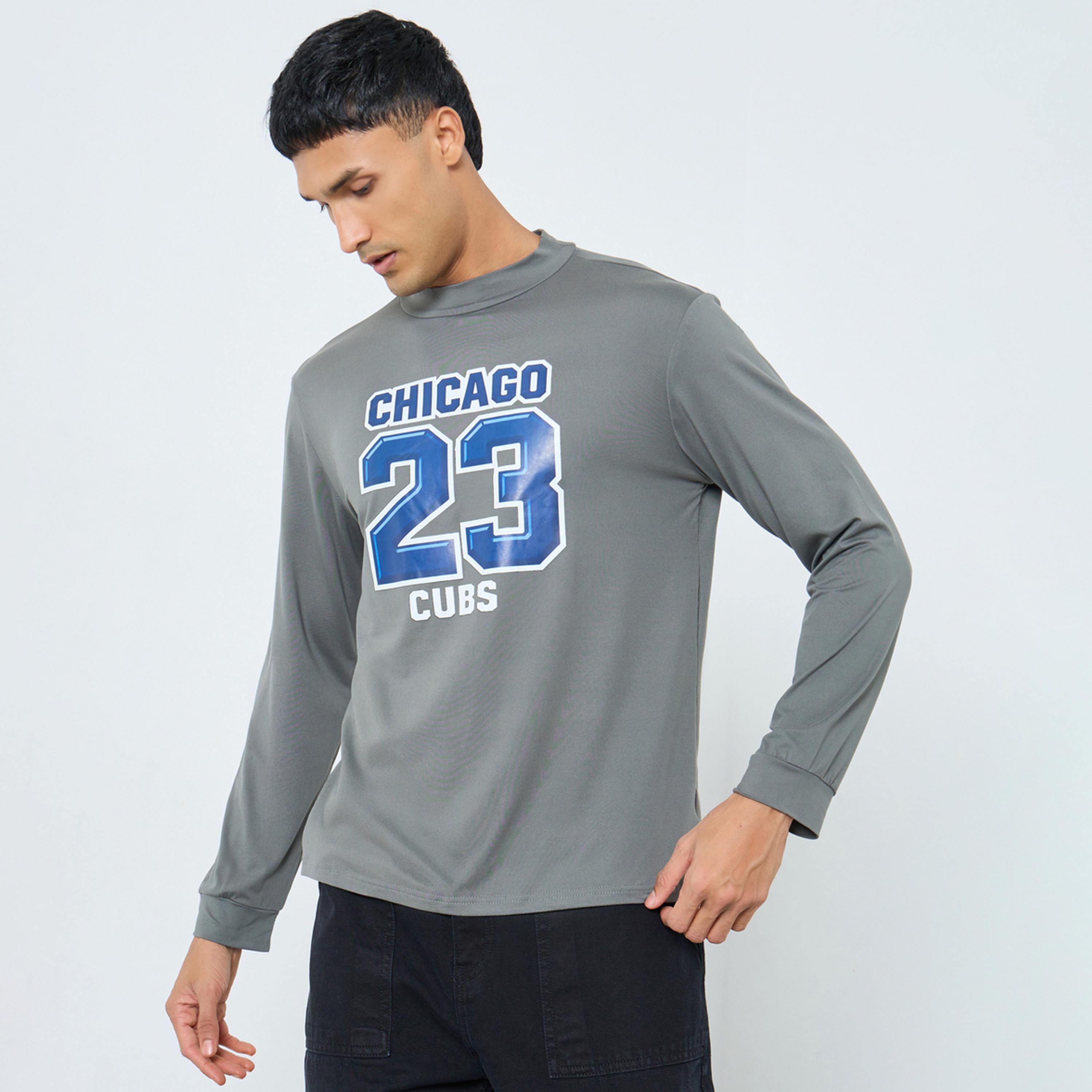 Take Two Grey Chicago Cubs Graphic Slim Fit T-Shirt-men-clothing-tshirtsandpolos-tshirts-image-1