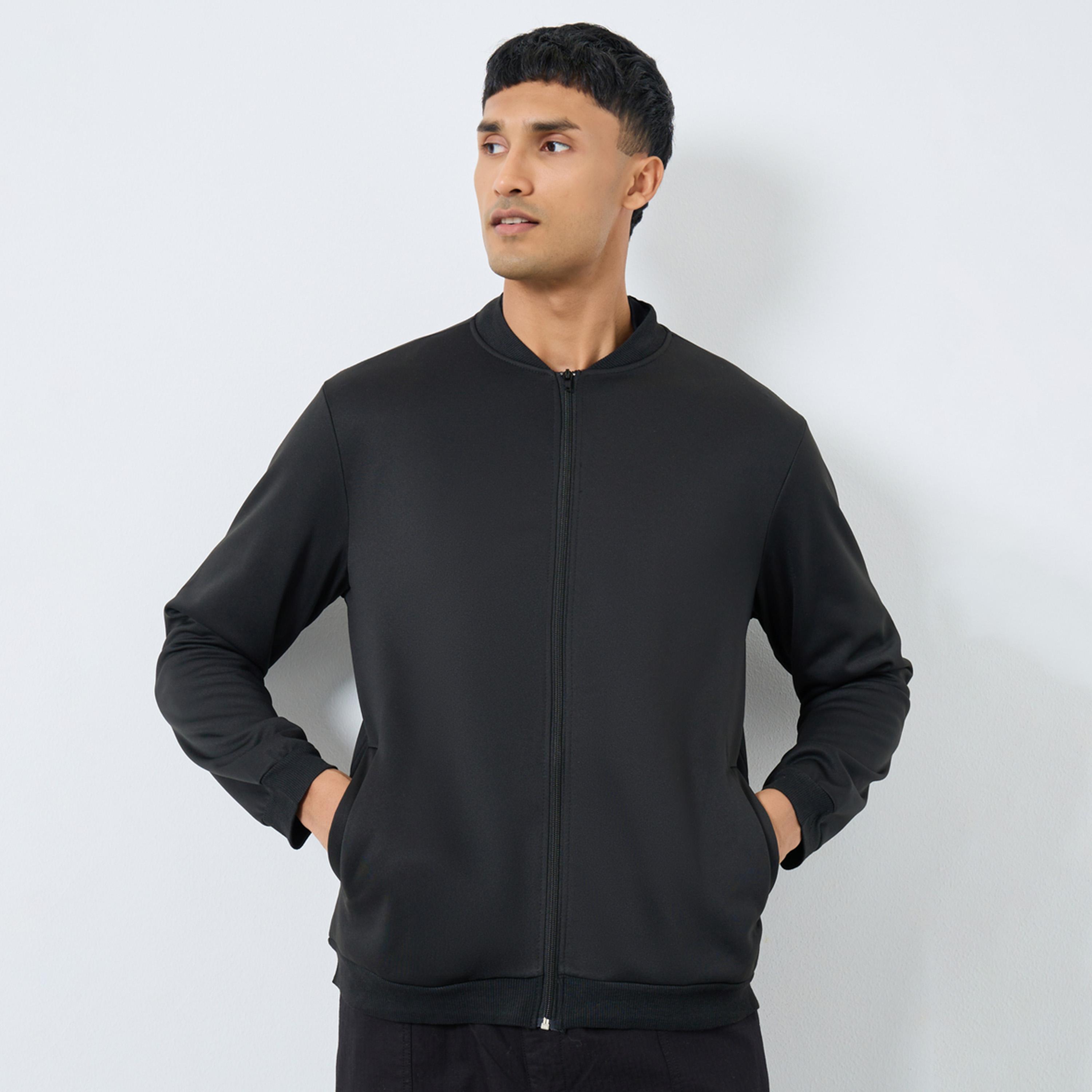 Take Two California 98 Print Round Neck Long Sleeves Men's Zip Through Bomber Sweatshirt-men-winterwear-jacketsandblazers-image-1