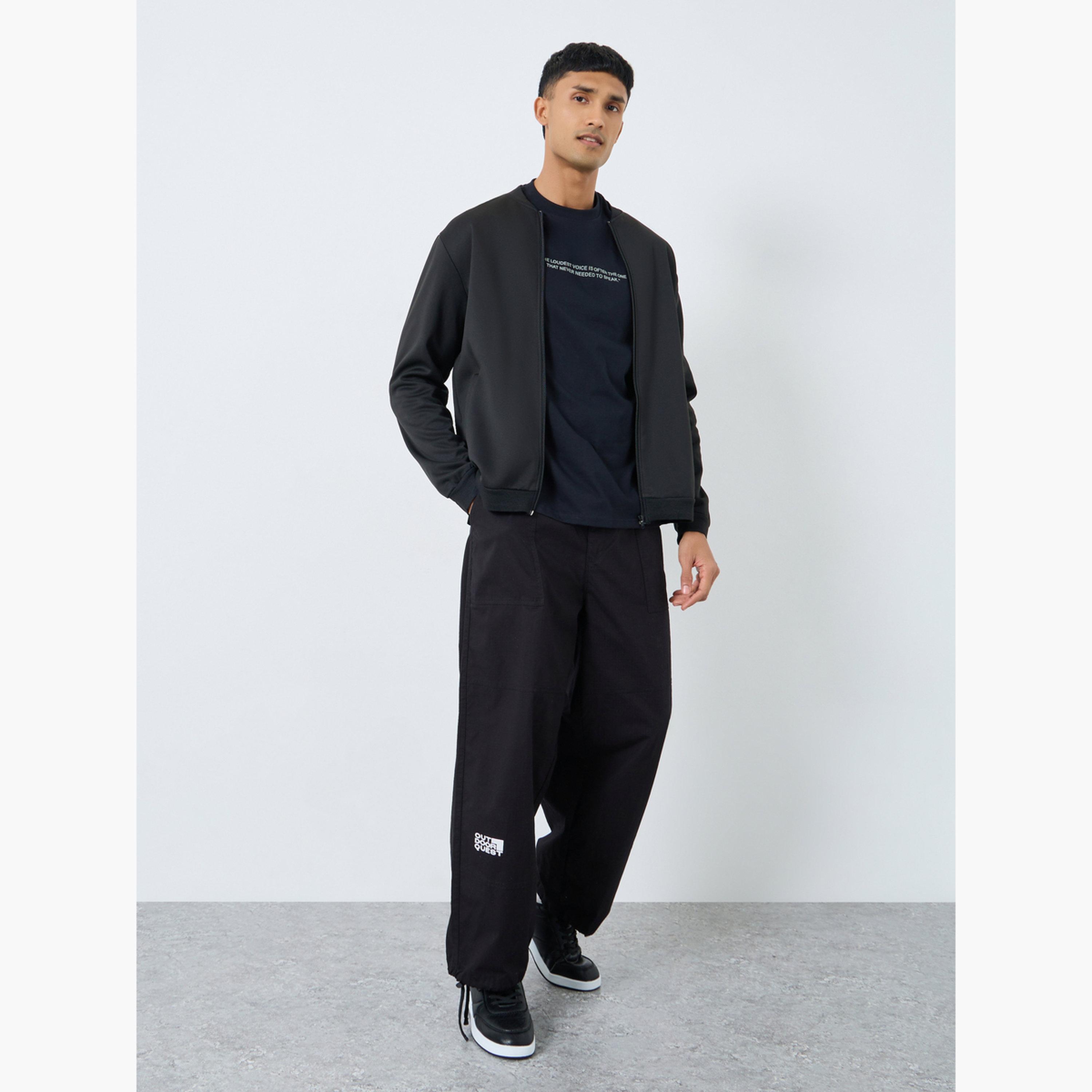 Take Two California 98 Print Round Neck Long Sleeves Men's Zip Through Bomber Sweatshirt-men-winterwear-jacketsandblazers-image-2