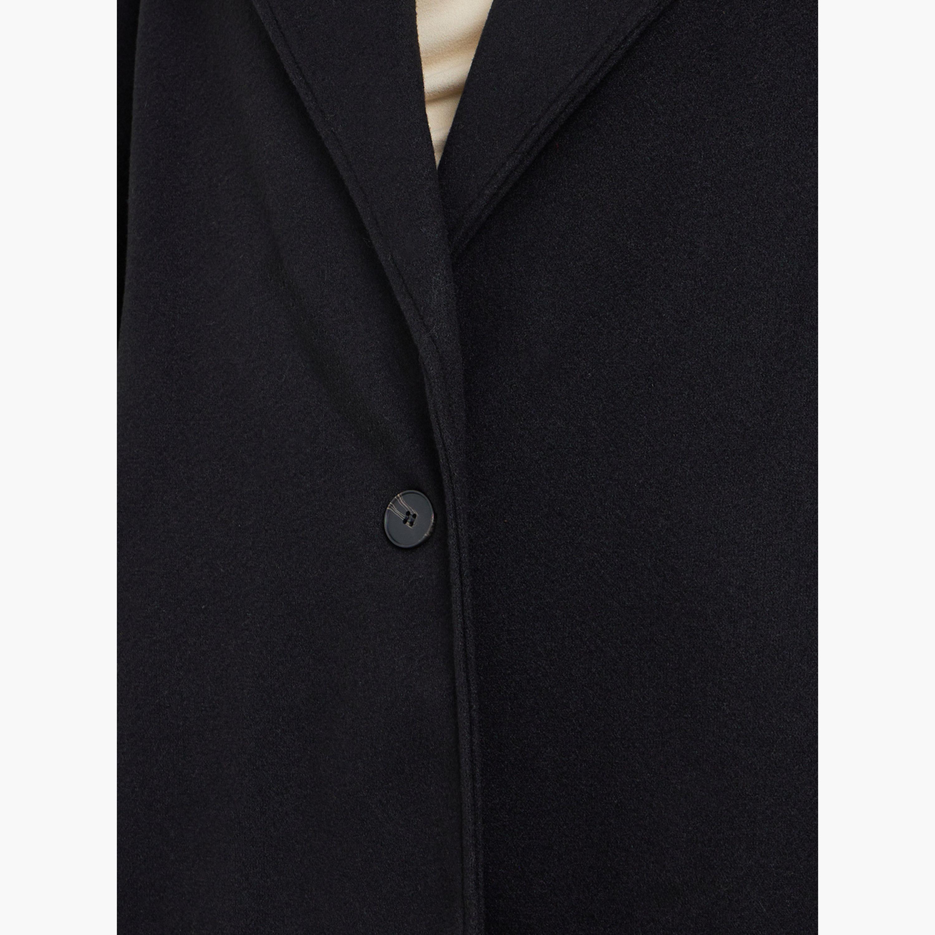 ستايلي - معطف ماكسي أسود حجم كبير يشبه الصوف-women-clothing-coatsandjackets-coats-image-3