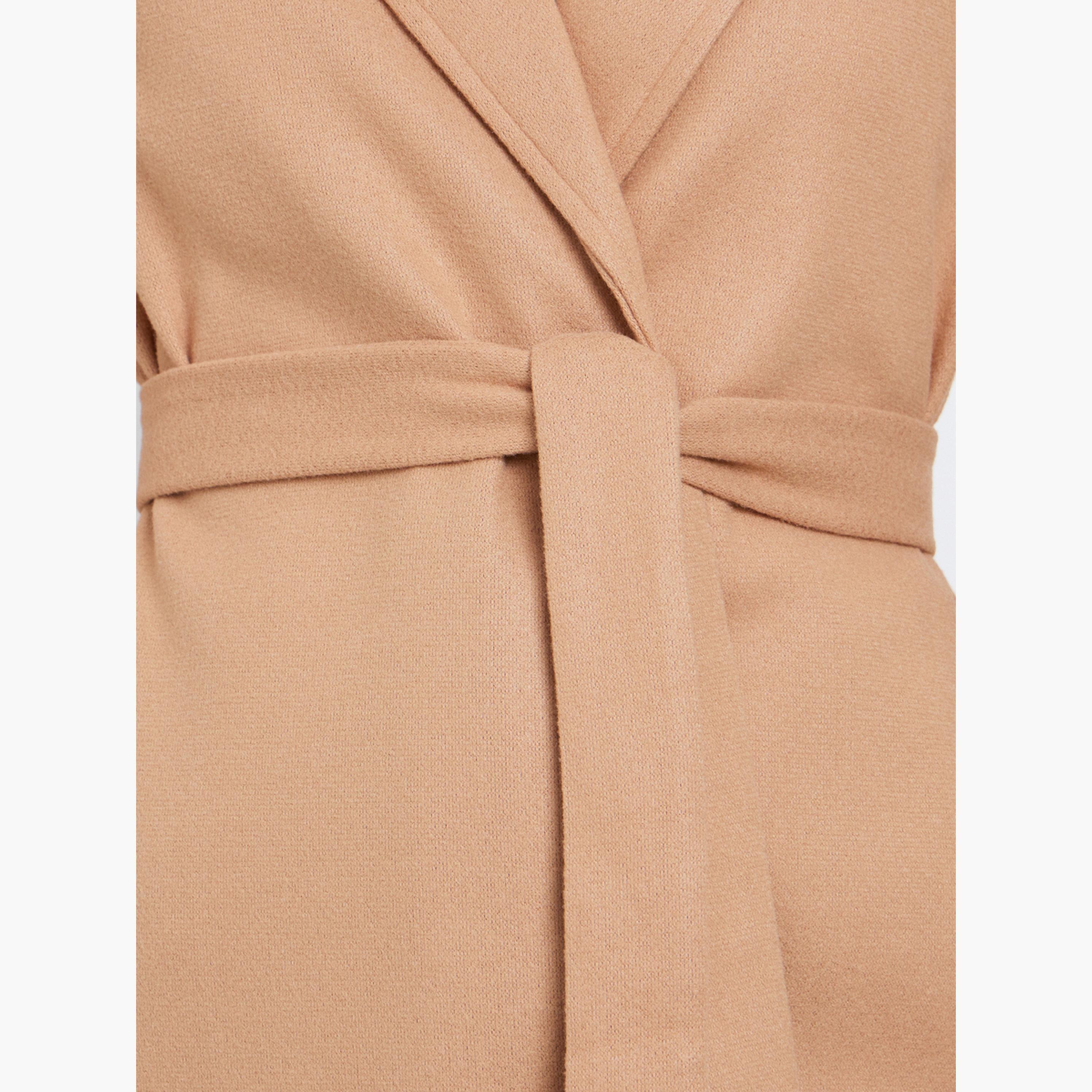 Styli Beige Regular Fit Wool Like Belted Coat-women-clothing-coatsandjackets-coats-image-4