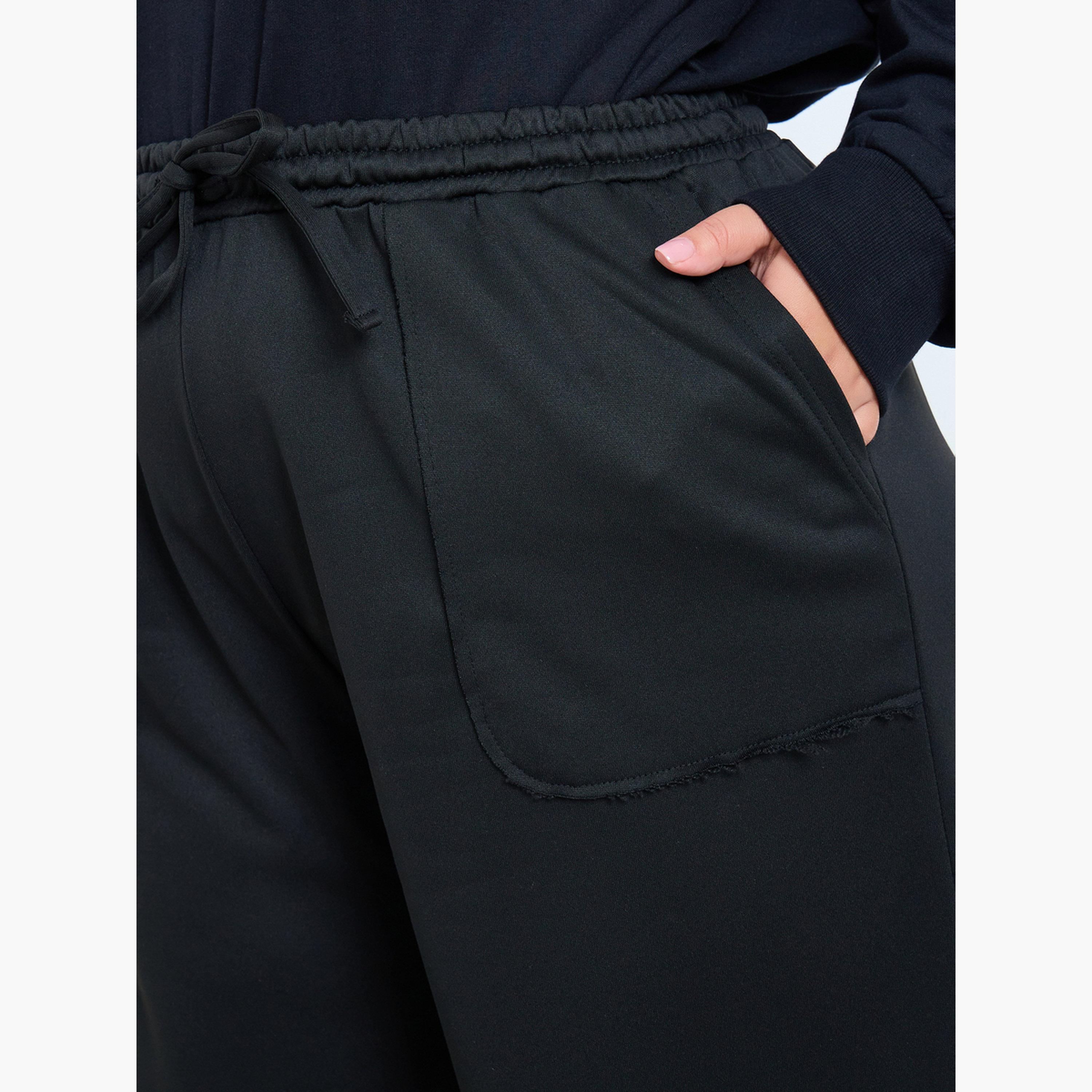 Styli Plus Size Wide Leg Knit Joggers-women-clothing-bottoms-joggers-image-3
