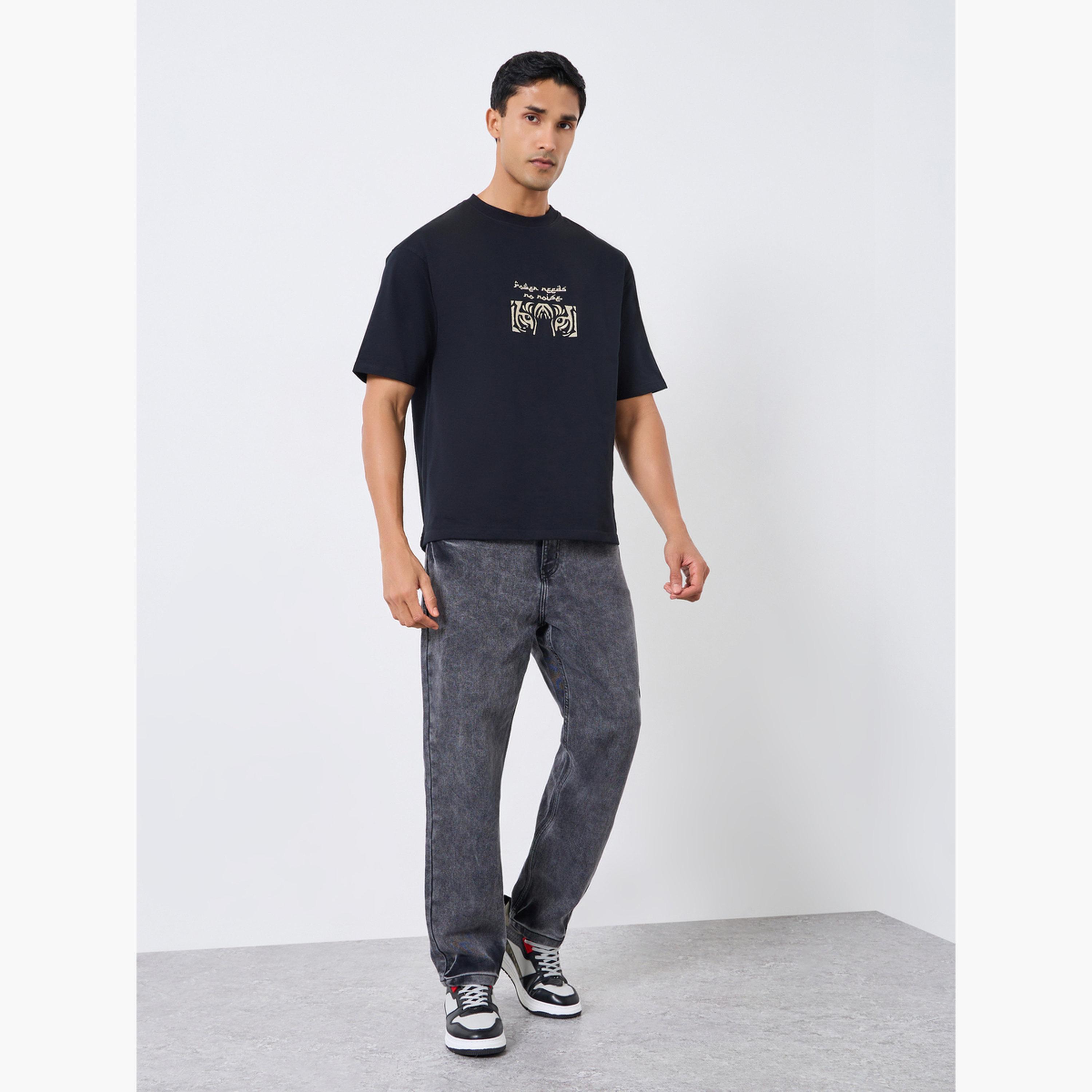 Styli Men Grey Mid Wash Relaxed Fit Jeans-men-clothing-bottoms-jeans-image-2