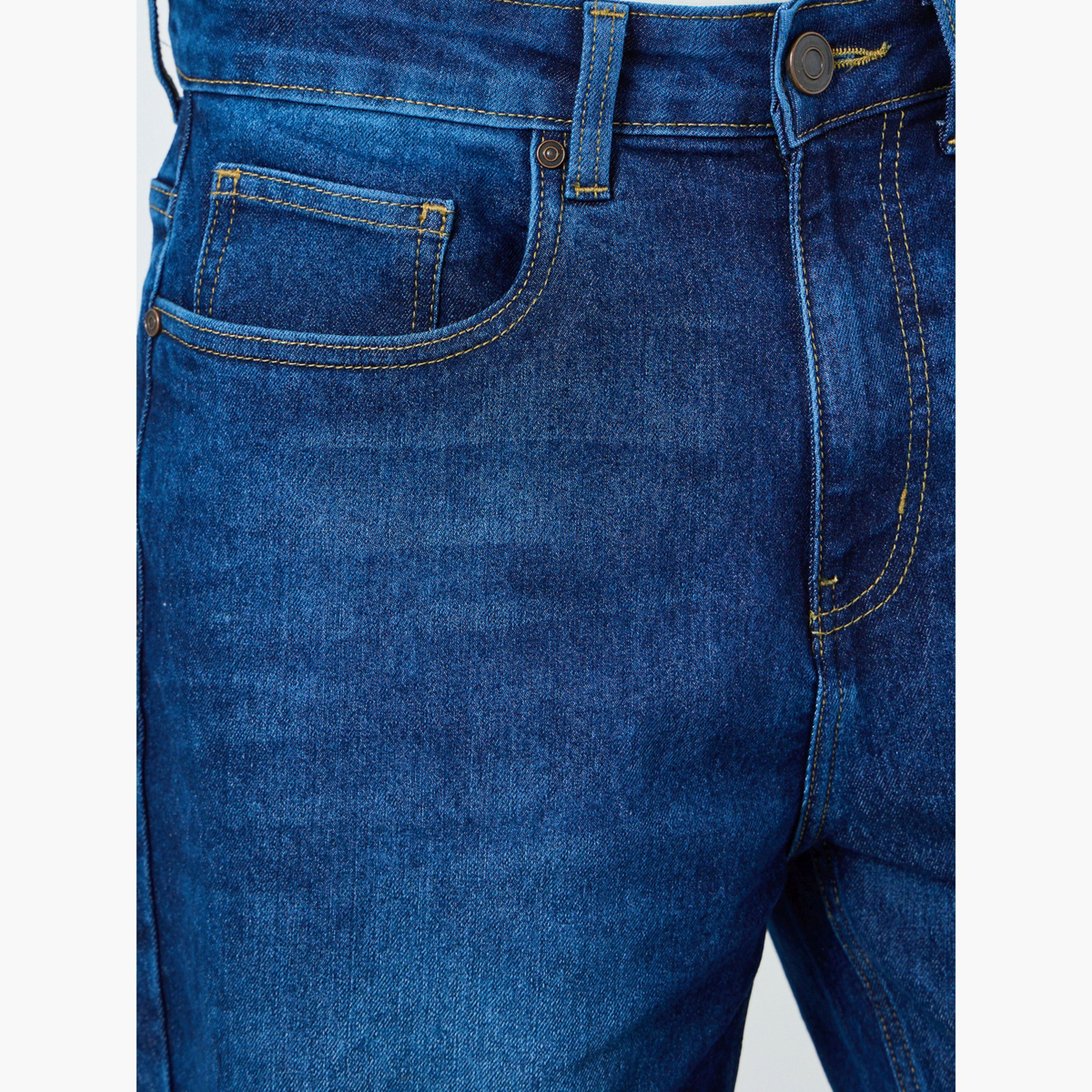 Styli Men Blue Relaxed Fit Acid wash Jeans-men-clothing-bottoms-jeans-image-3