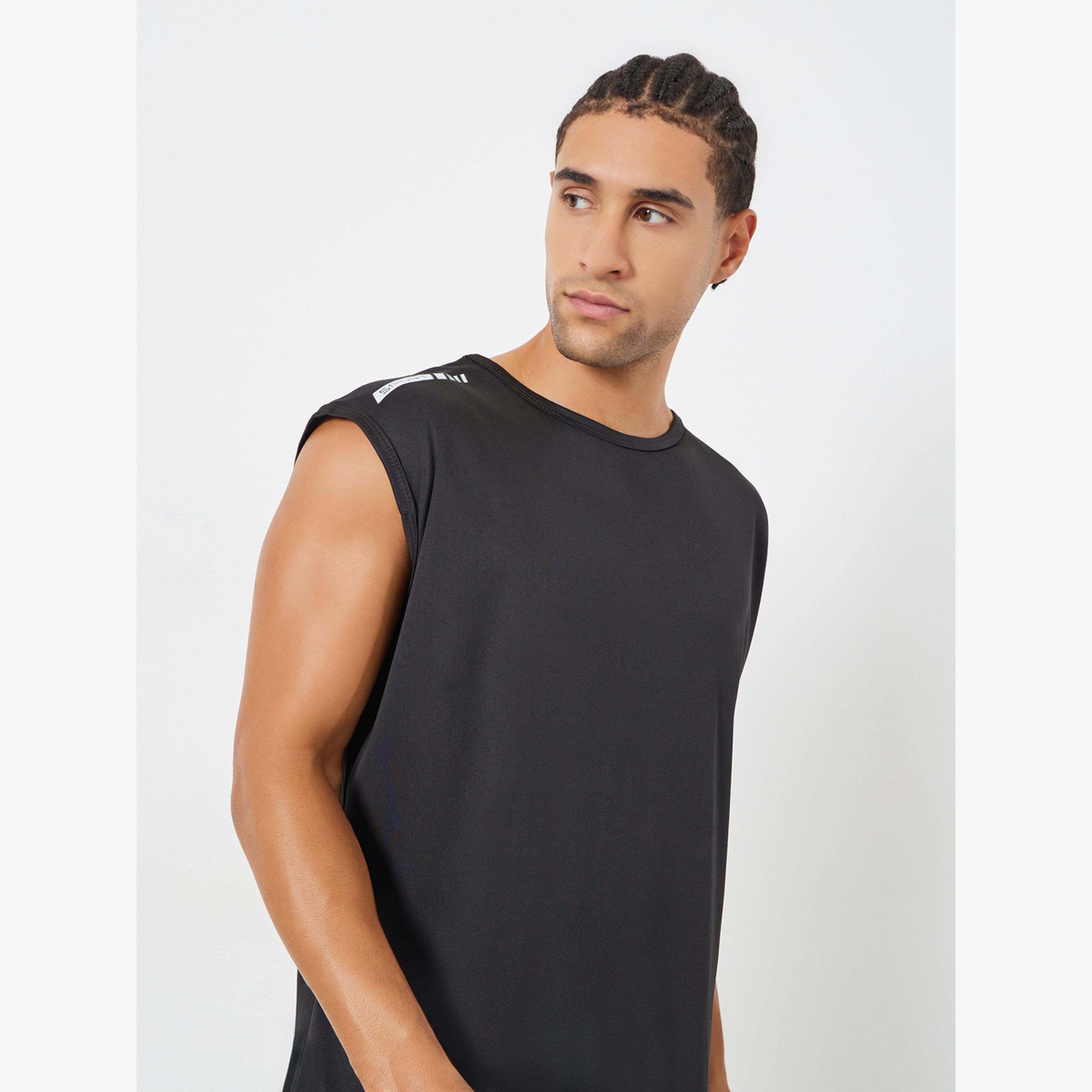 Styli Regular Fit Quick Dry Textured Athleisure Tank-men-clothing-sportswearandactivewear-tshirtsandpolos-image-3