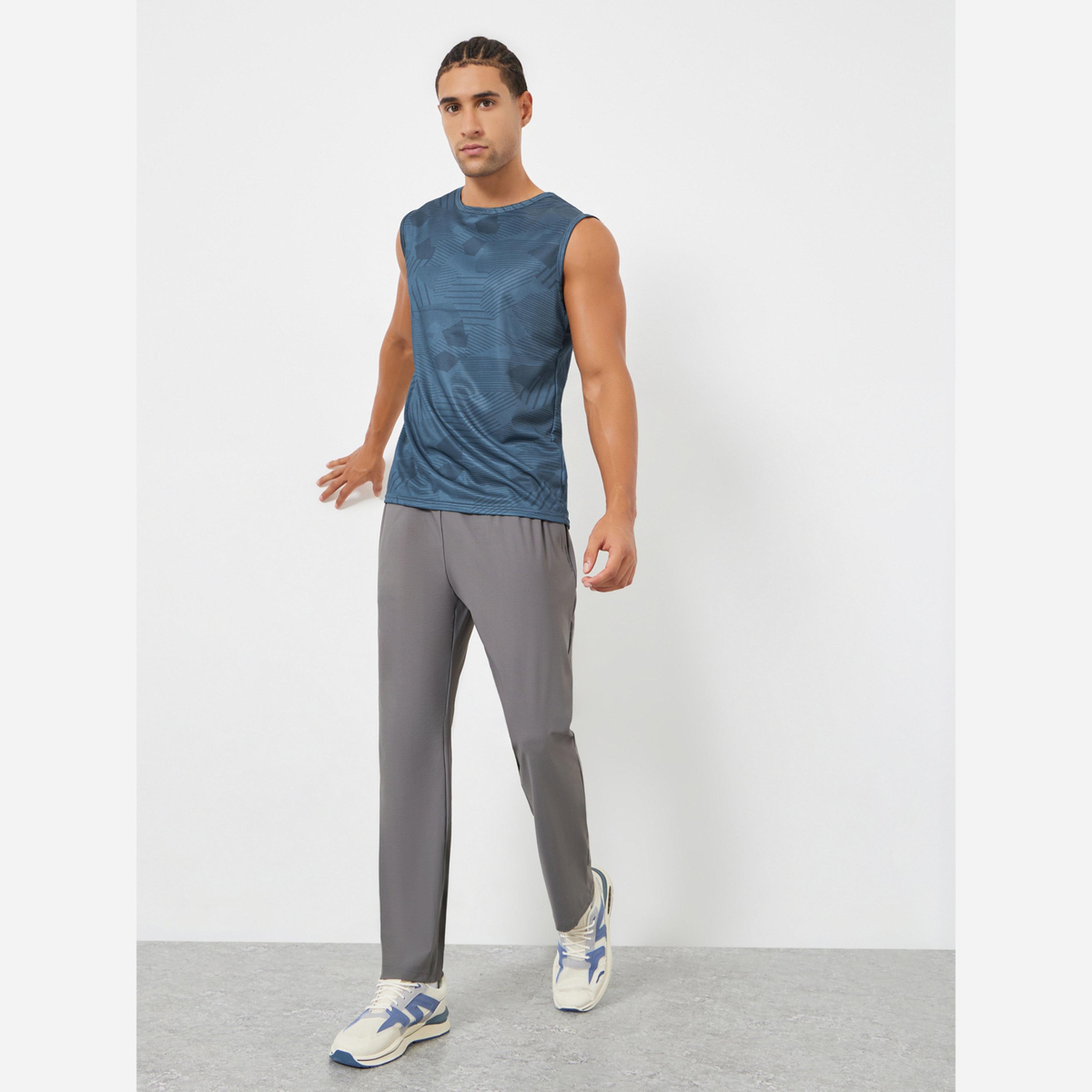 Styli Men Printed Quick Dry Textured Tank Top-men-clothing-sportswearandactivewear-tshirtsandpolos-image-2