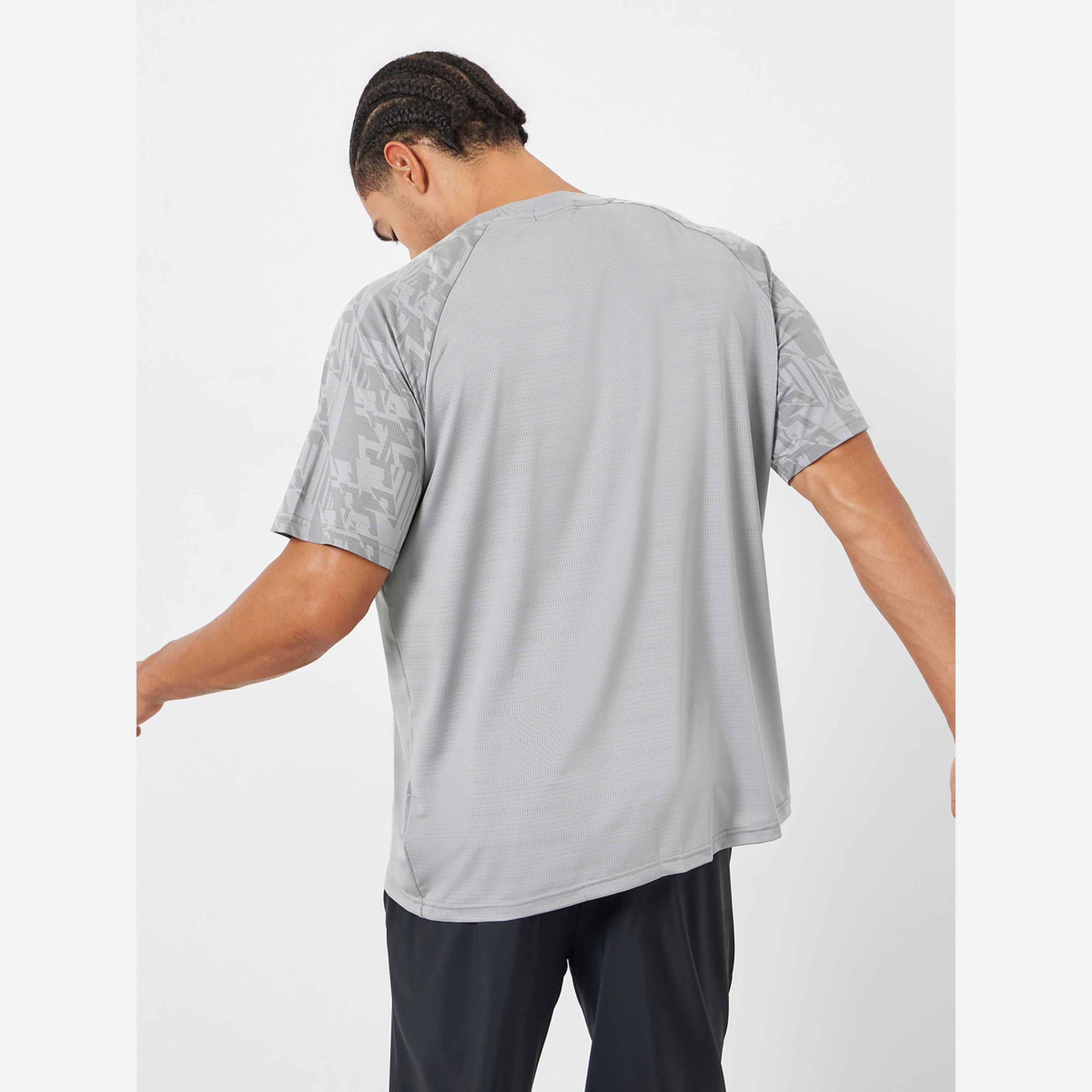 Styli Men Grey Quick-Dry Training T-Shirt-men-clothing-sportswearandactivewear-tshirtsandpolos-image-5