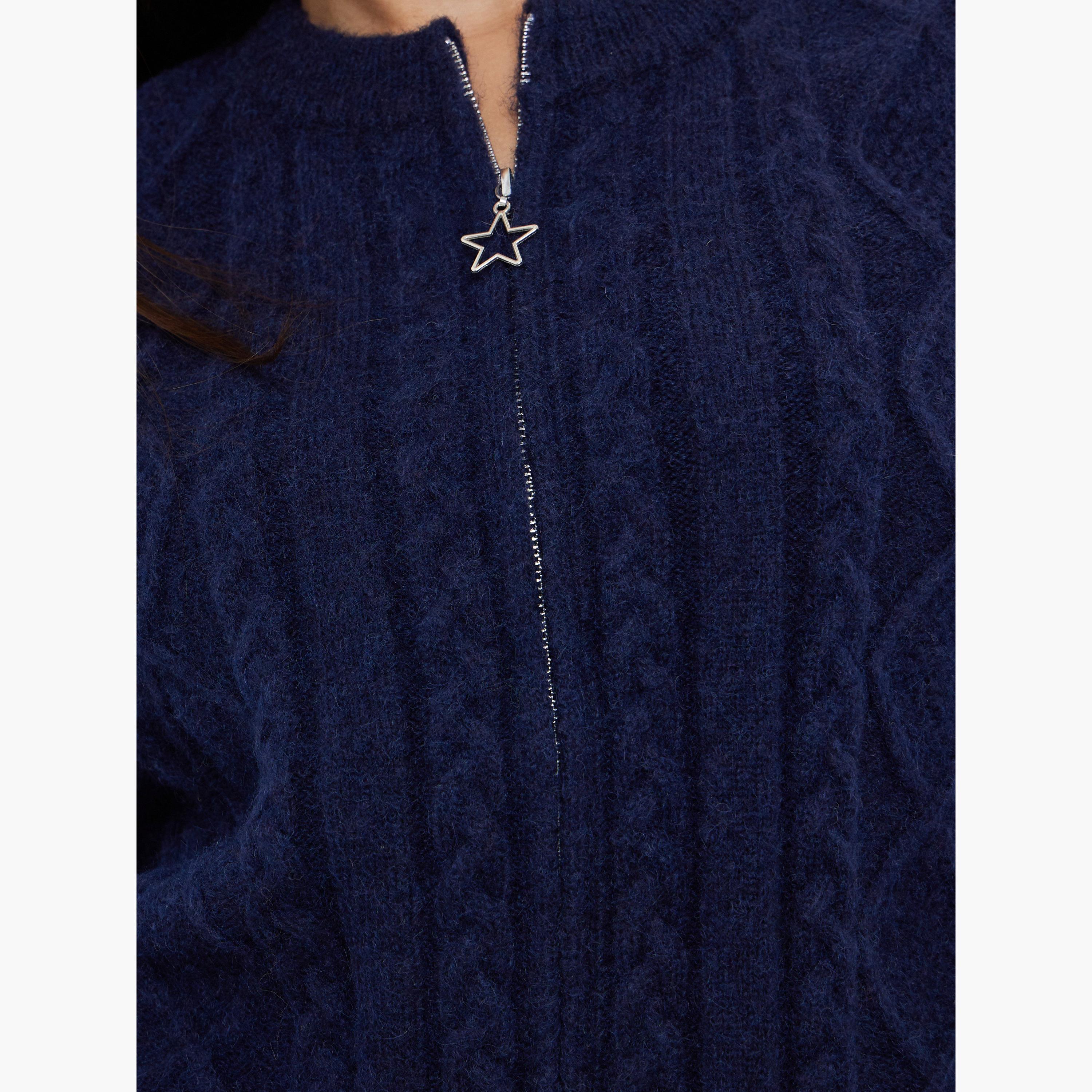 ستايلي - سترة كابل محبوكة بقصّة عادية للنساء -women-clothing-cardigansandjumpers-jumpers-image-2