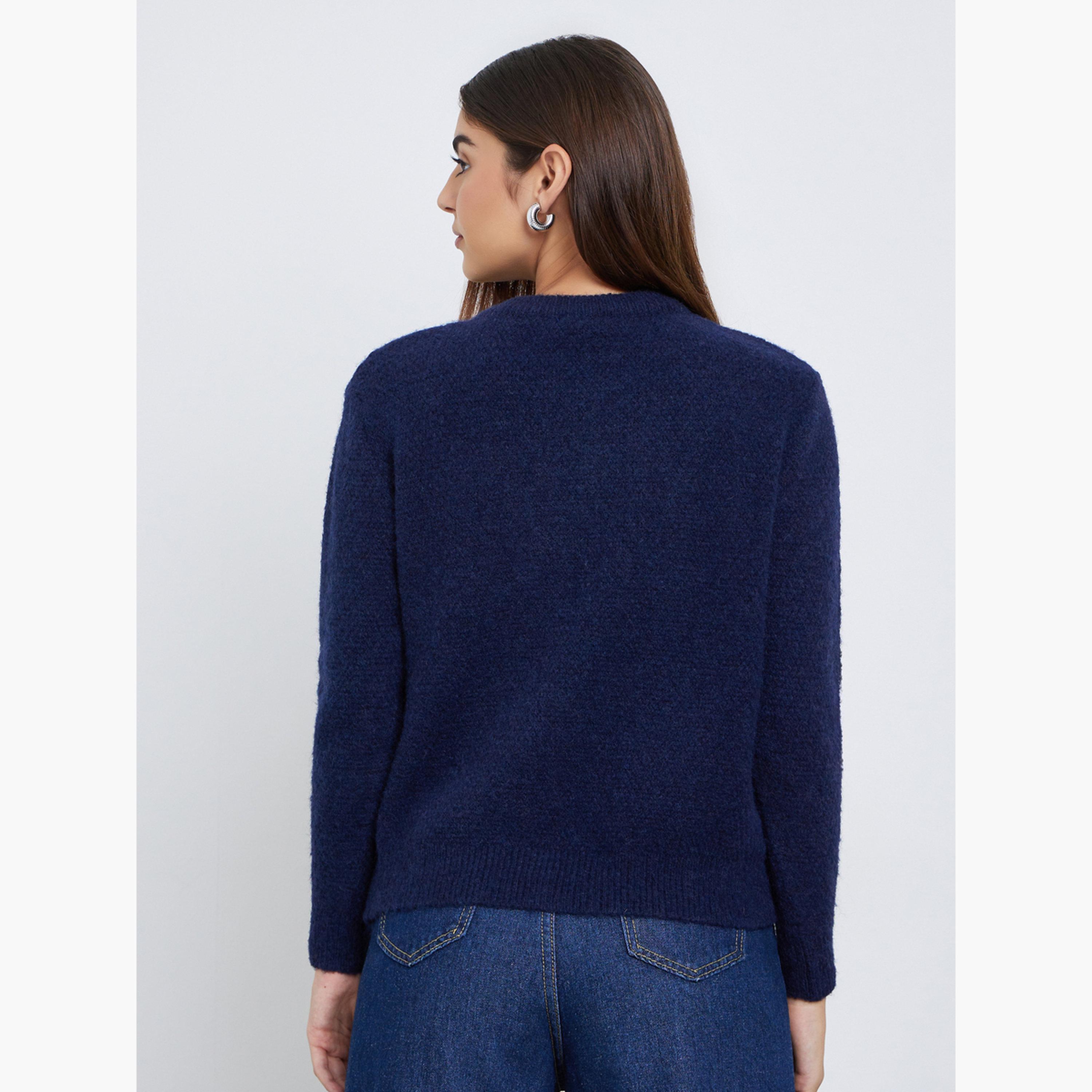 ستايلي - سترة كابل محبوكة بقصّة عادية للنساء -women-clothing-cardigansandjumpers-jumpers-image-1