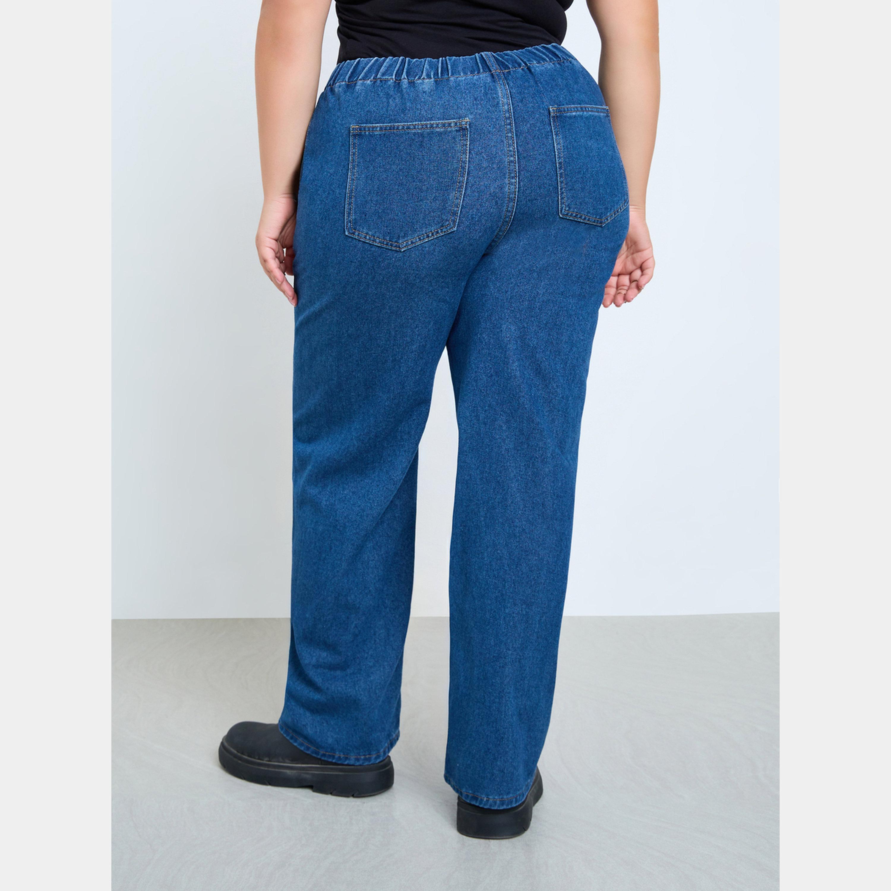 ستايلي - بنطال جينز مريح بمقاس واسع-women-clothing-bottoms-jeans-image-4