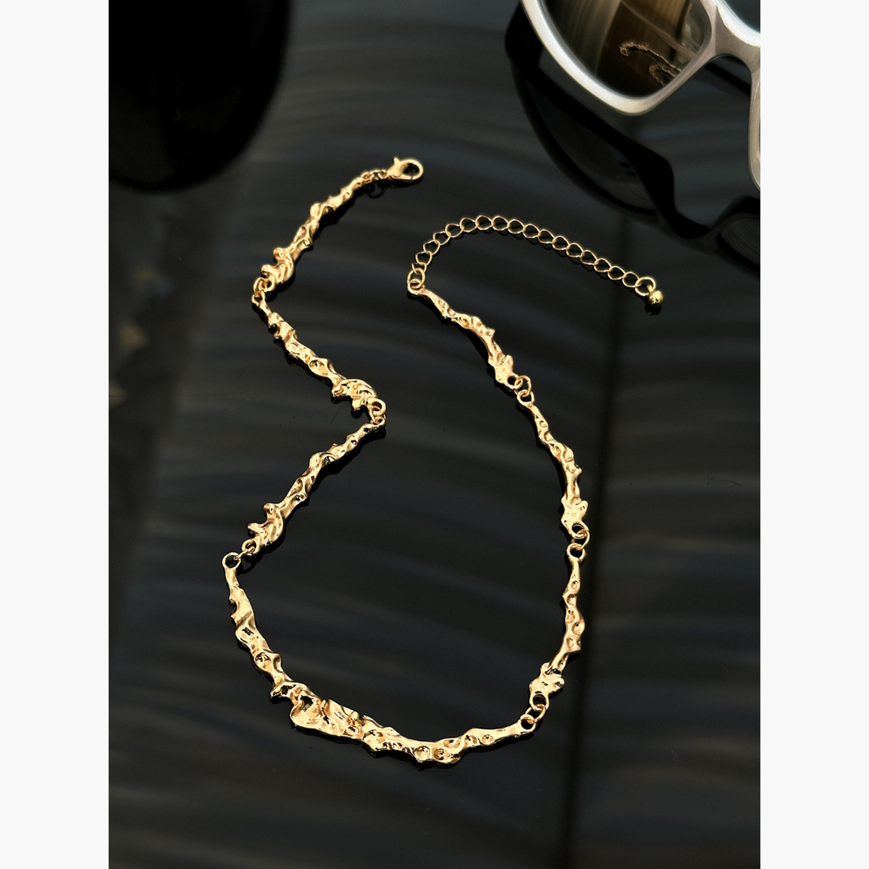 Take Two Women  Texture Chain Necklace-women-watchesandjewellery-jewellery-necklacesandpendants-image-3