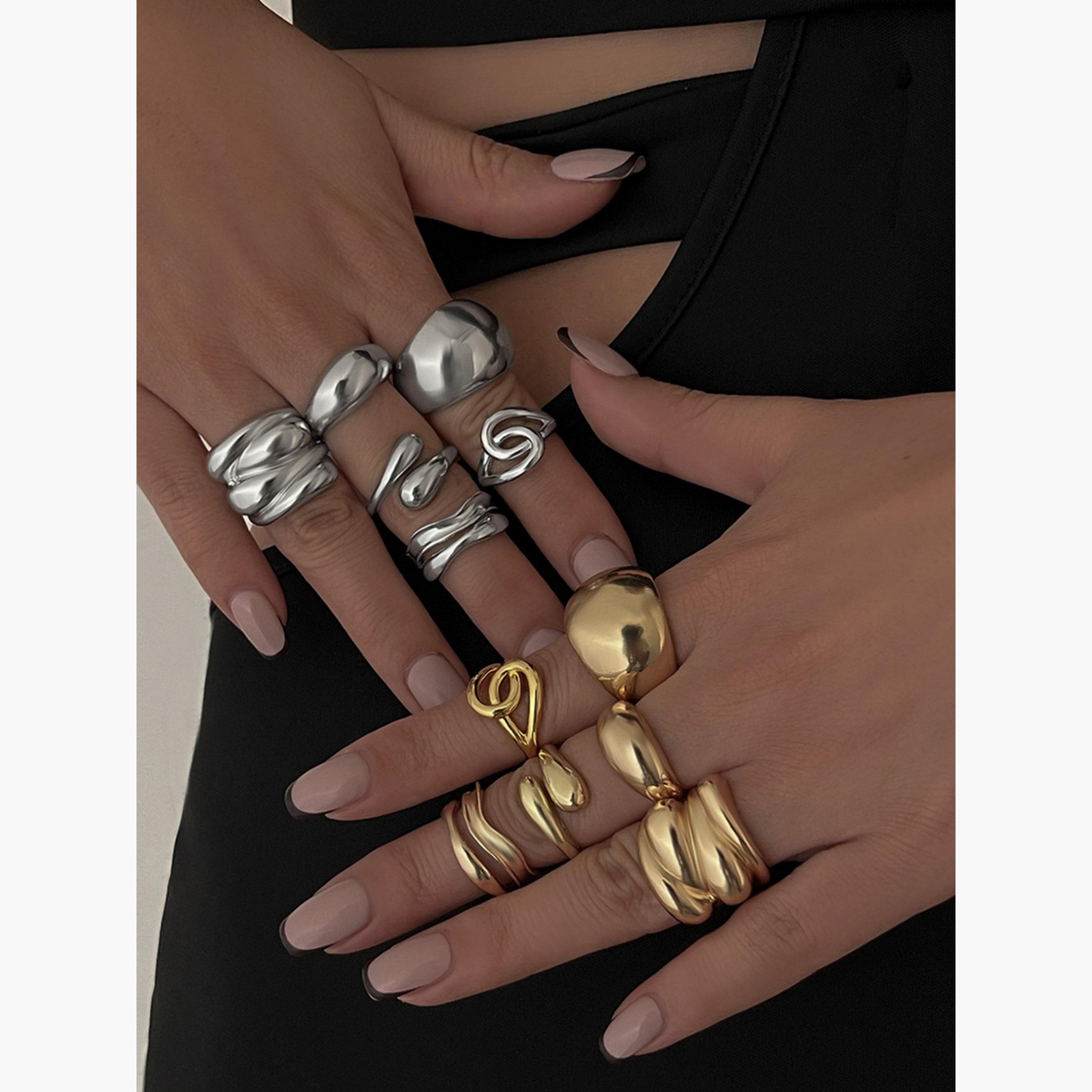 Take Two Women  Set of 6 - Assorted Rings-women-watchesandjewellery-jewellery-rings-image-2
