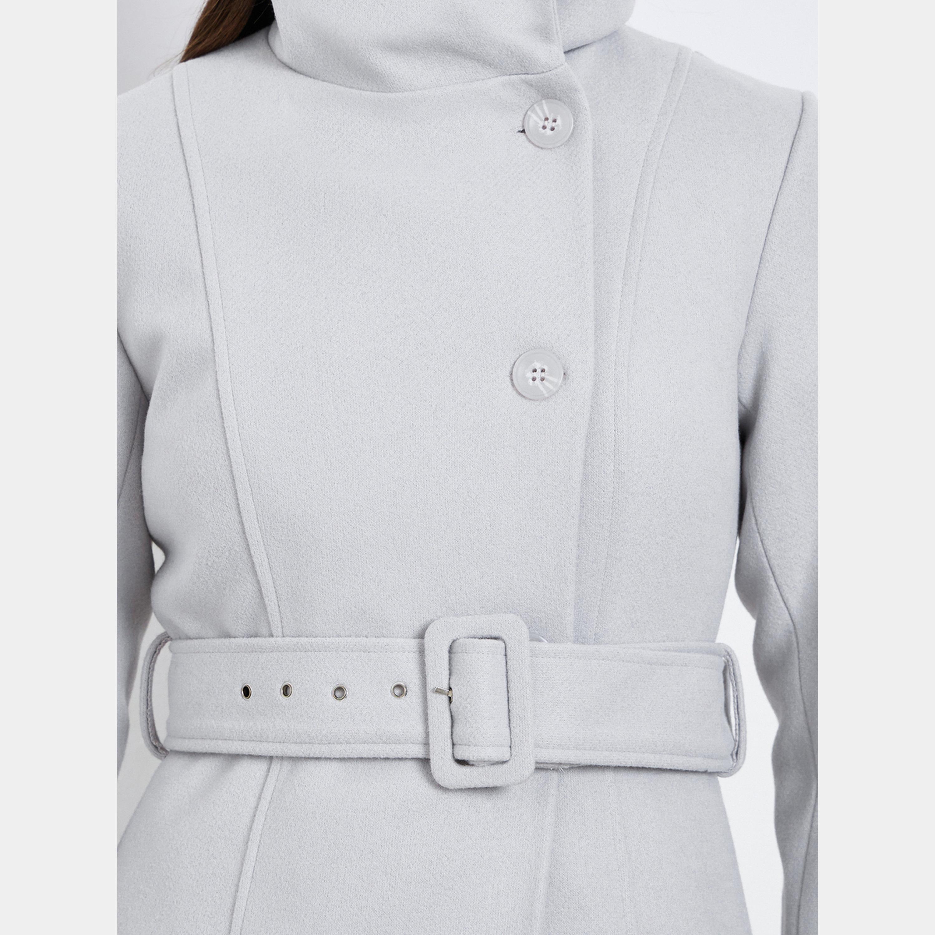 Styli Grey Midi Belted Wool Coat-women-clothing-coatsandjackets-coats-image-4