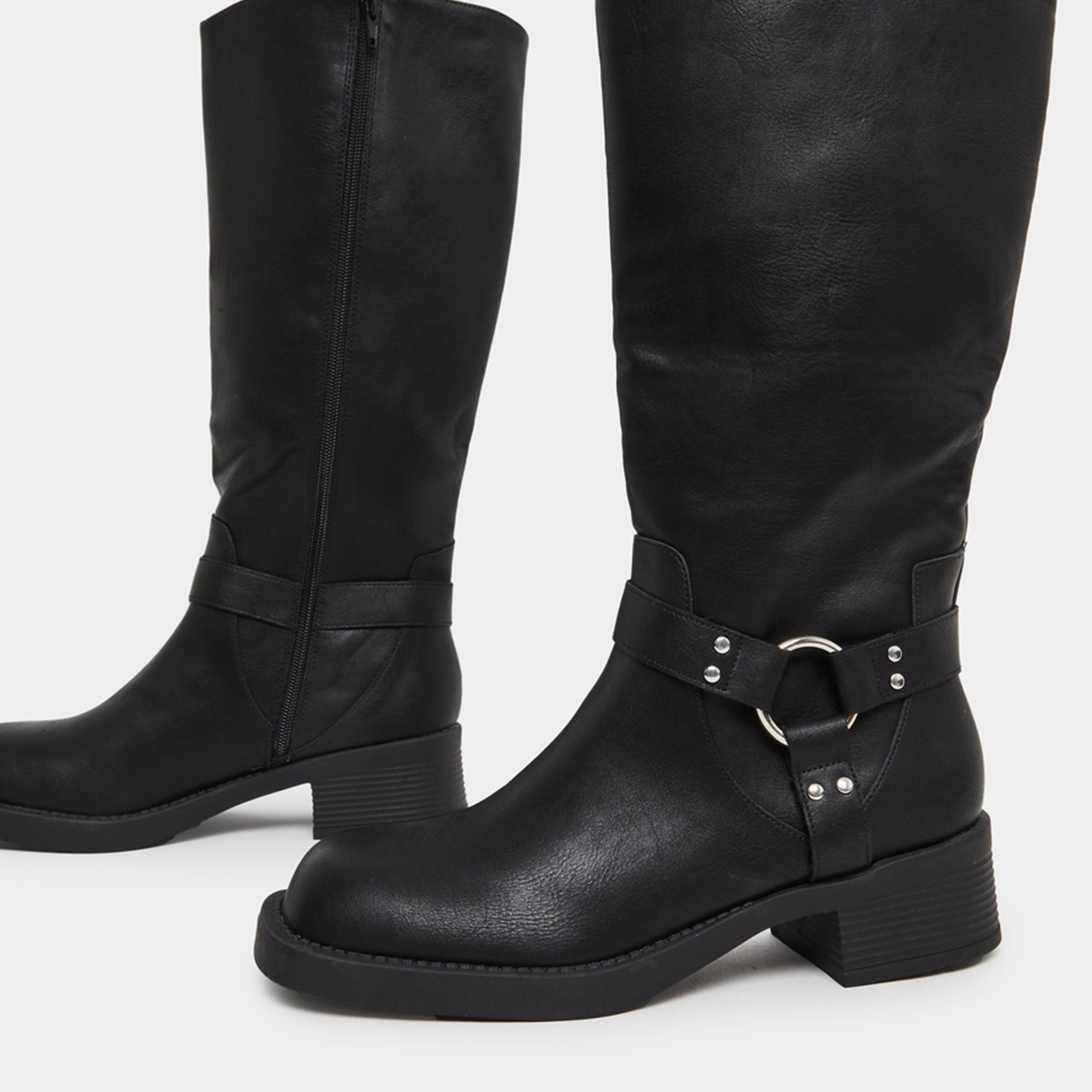ستايلي - حذاء الفارس بانك جوث عالي الجودة مع سحاب كامل للإغلاق للنساء-women-shoes-boots-image-4