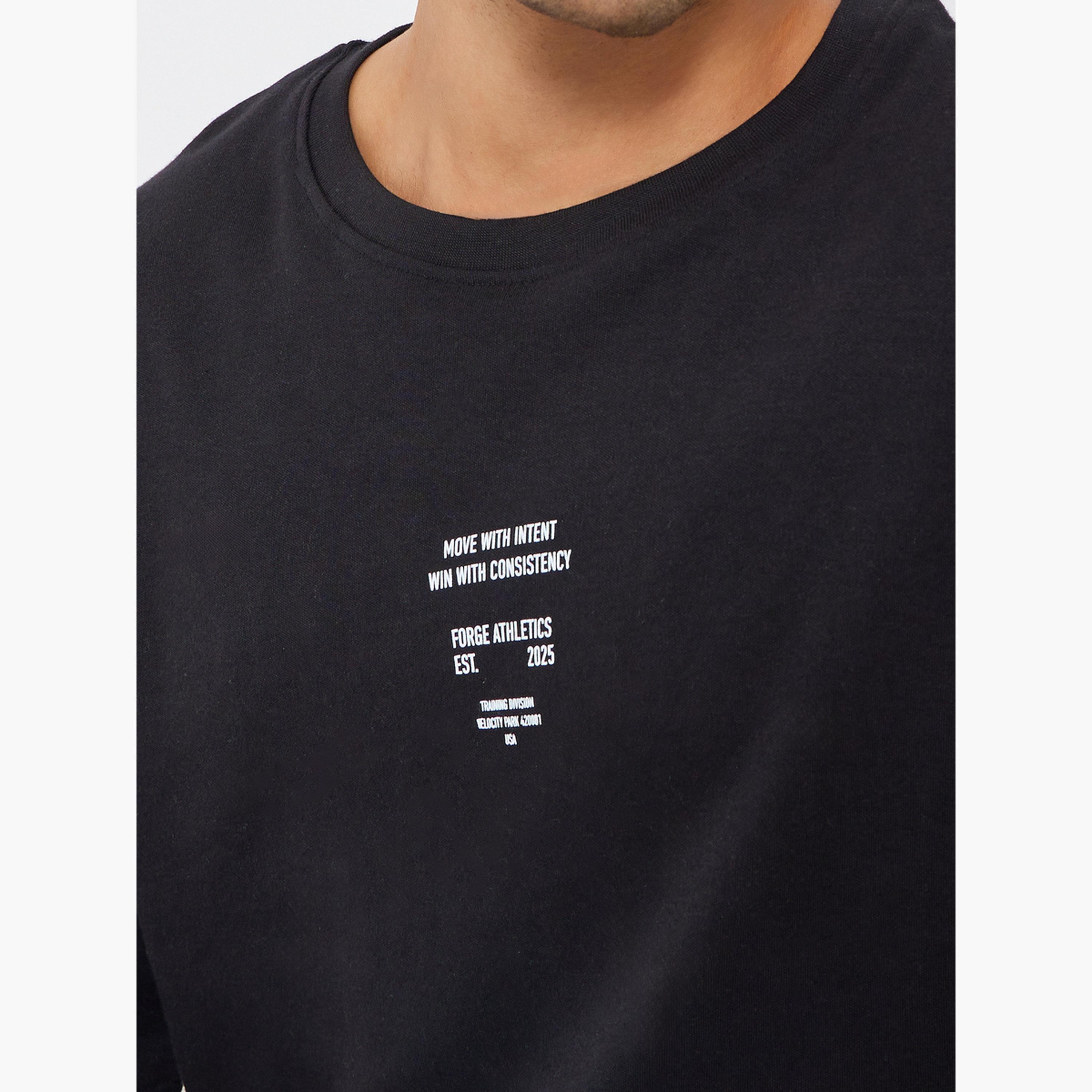 Styli Men Oversized Slogan Minimal Print T-Shirt-men-clothing-sportswearandactivewear-tshirtsandpolos-image-5