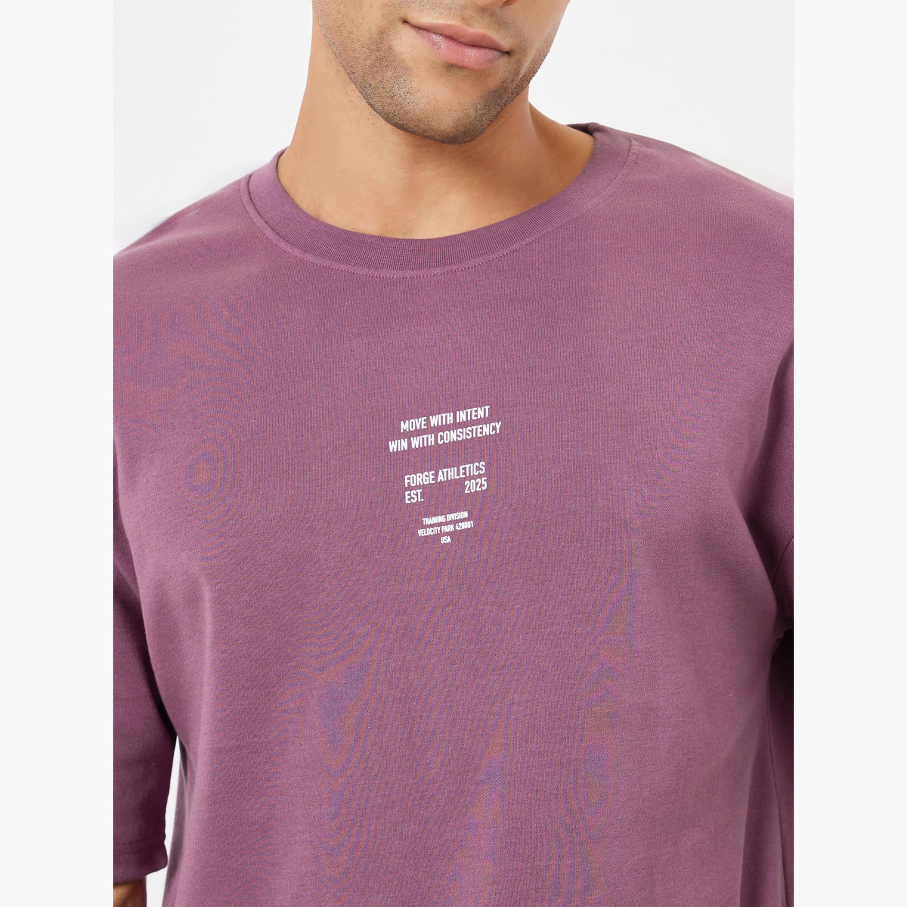 Styli Men Oversized Slogan Minimal Print T-Shirt-men-clothing-sportswearandactivewear-tshirtsandpolos-image-4