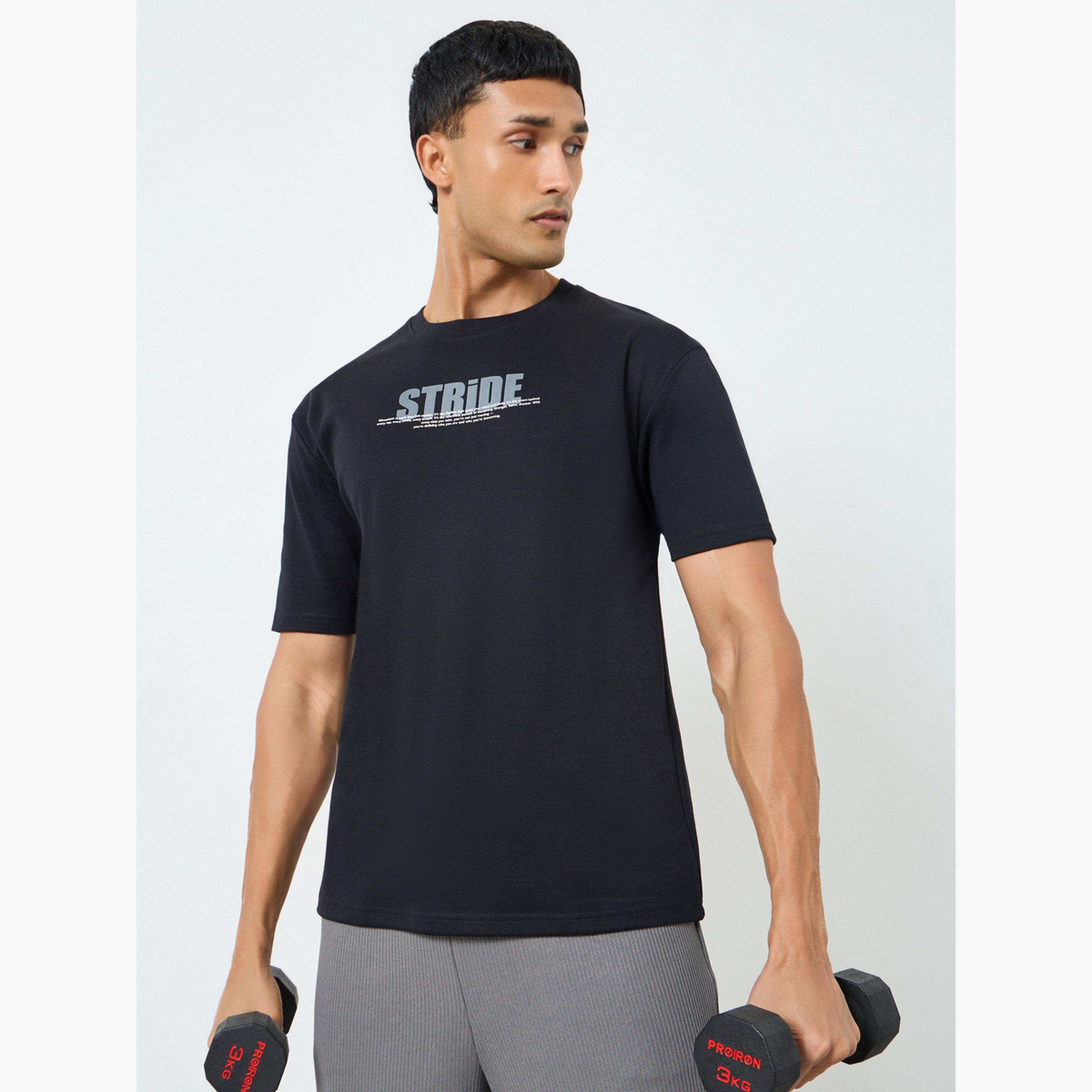 Styli Men Oversized Slogan Print T-Shirt-men-clothing-sportswearandactivewear-tshirtsandpolos-image-1