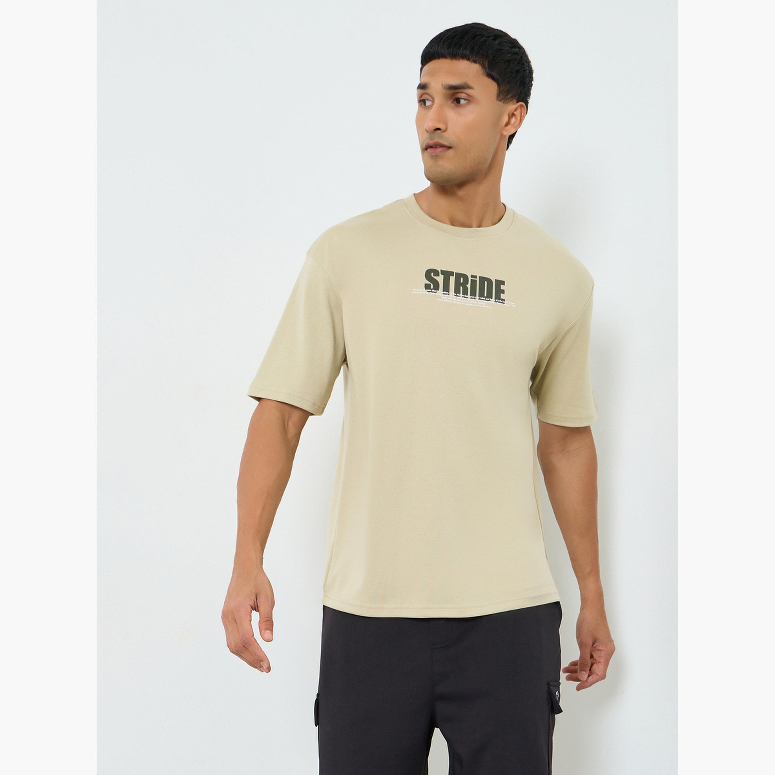 Styli Men Oversized Slogan Print T-Shirt-men-clothing-sportswearandactivewear-tshirtsandpolos-image-1