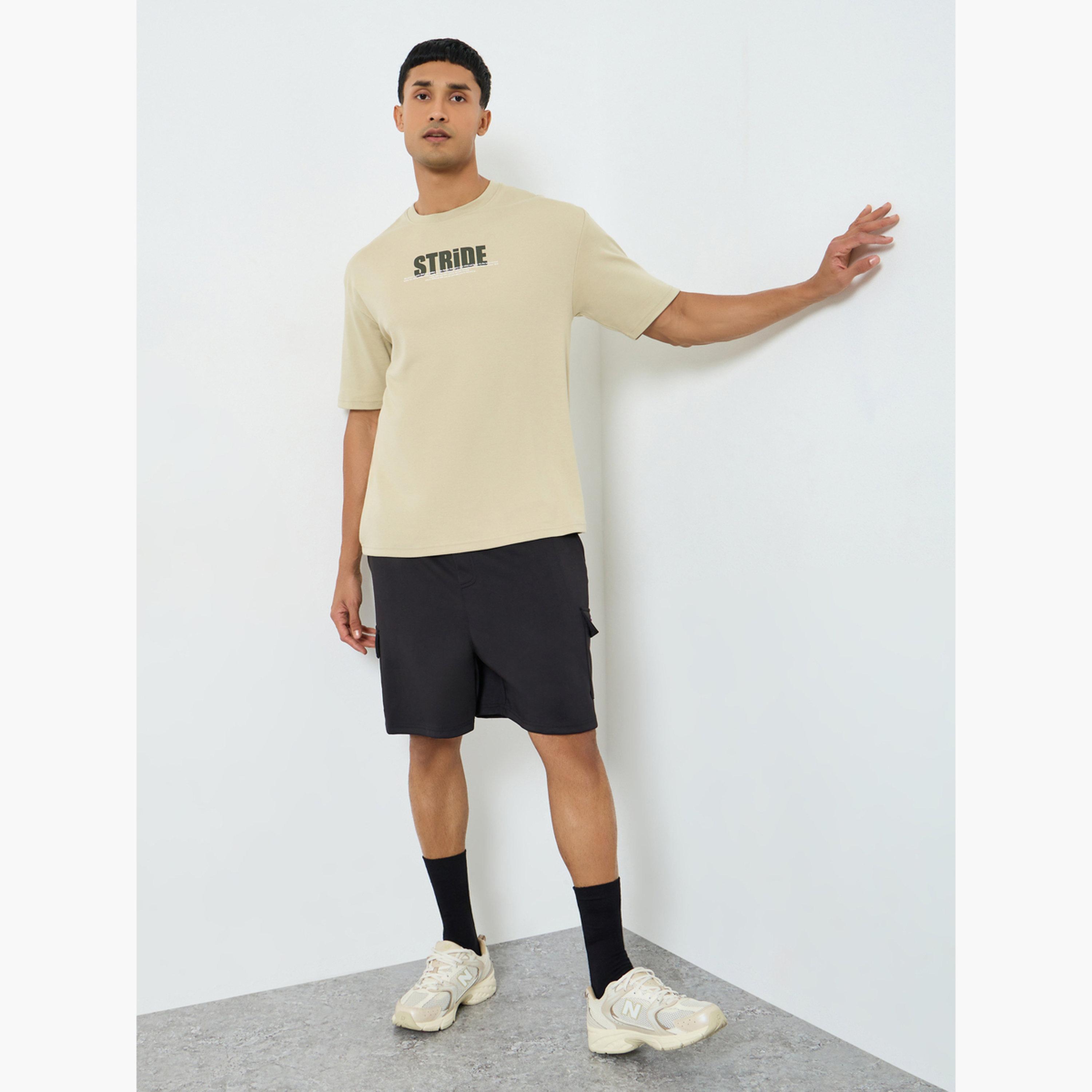 Styli Men Oversized Slogan Print T-Shirt-men-clothing-sportswearandactivewear-tshirtsandpolos-image-2