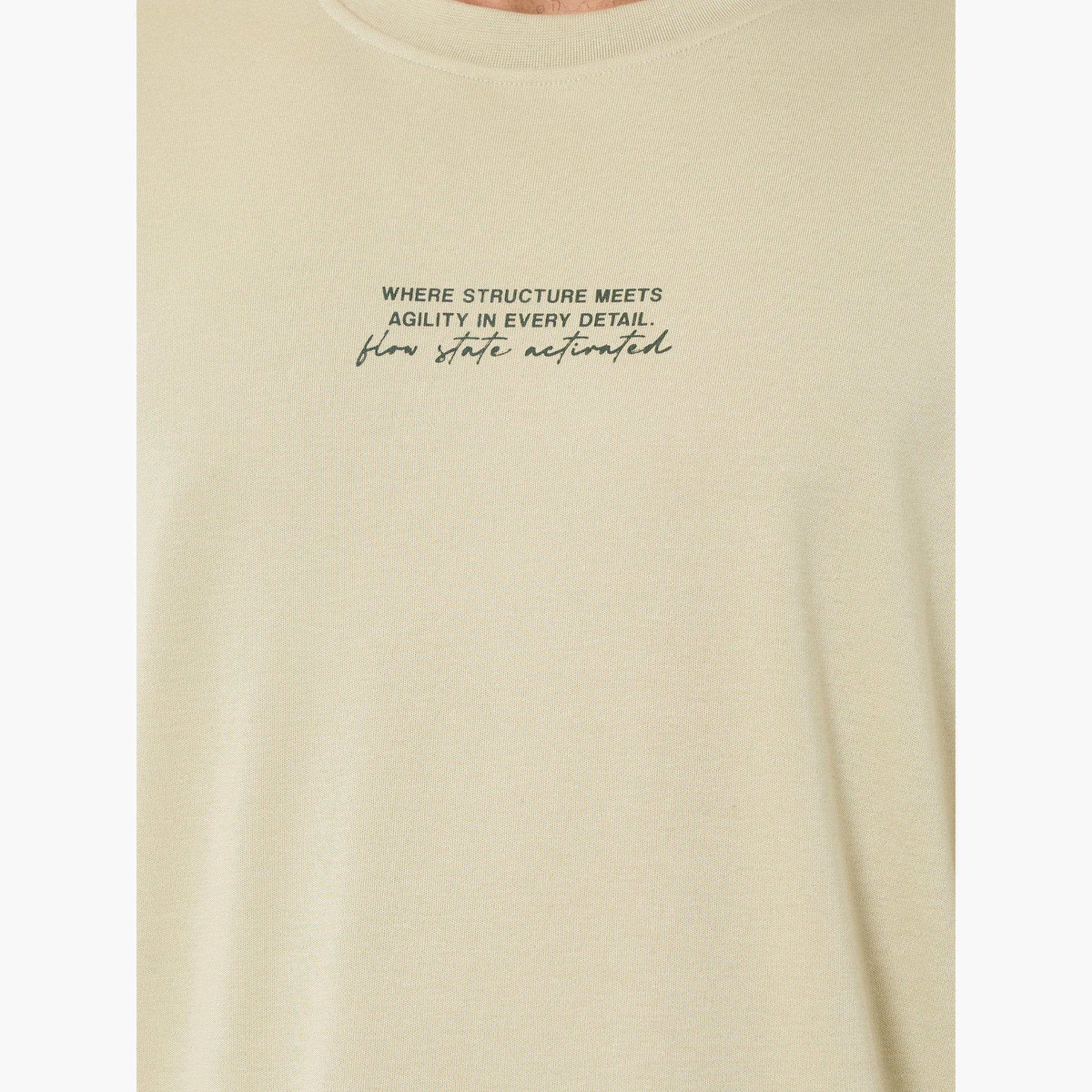 Styli Men Oversized Minimal Front Print T-Shirt-men-clothing-sportswearandactivewear-tshirtsandpolos-image-4