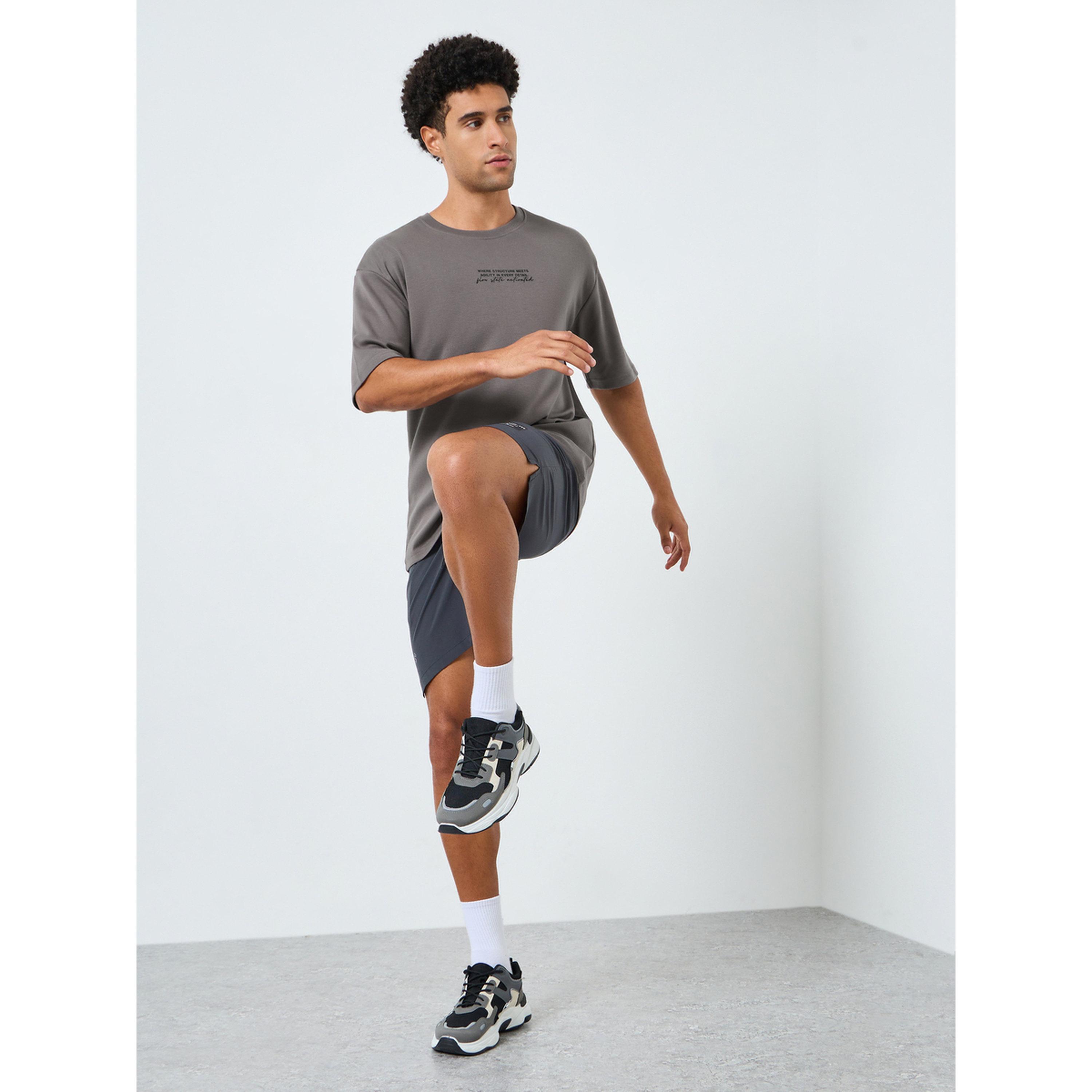 Styli Men Brown Oversized Printed T-Shirt-men-clothing-sportswearandactivewear-tshirtsandpolos-image-2