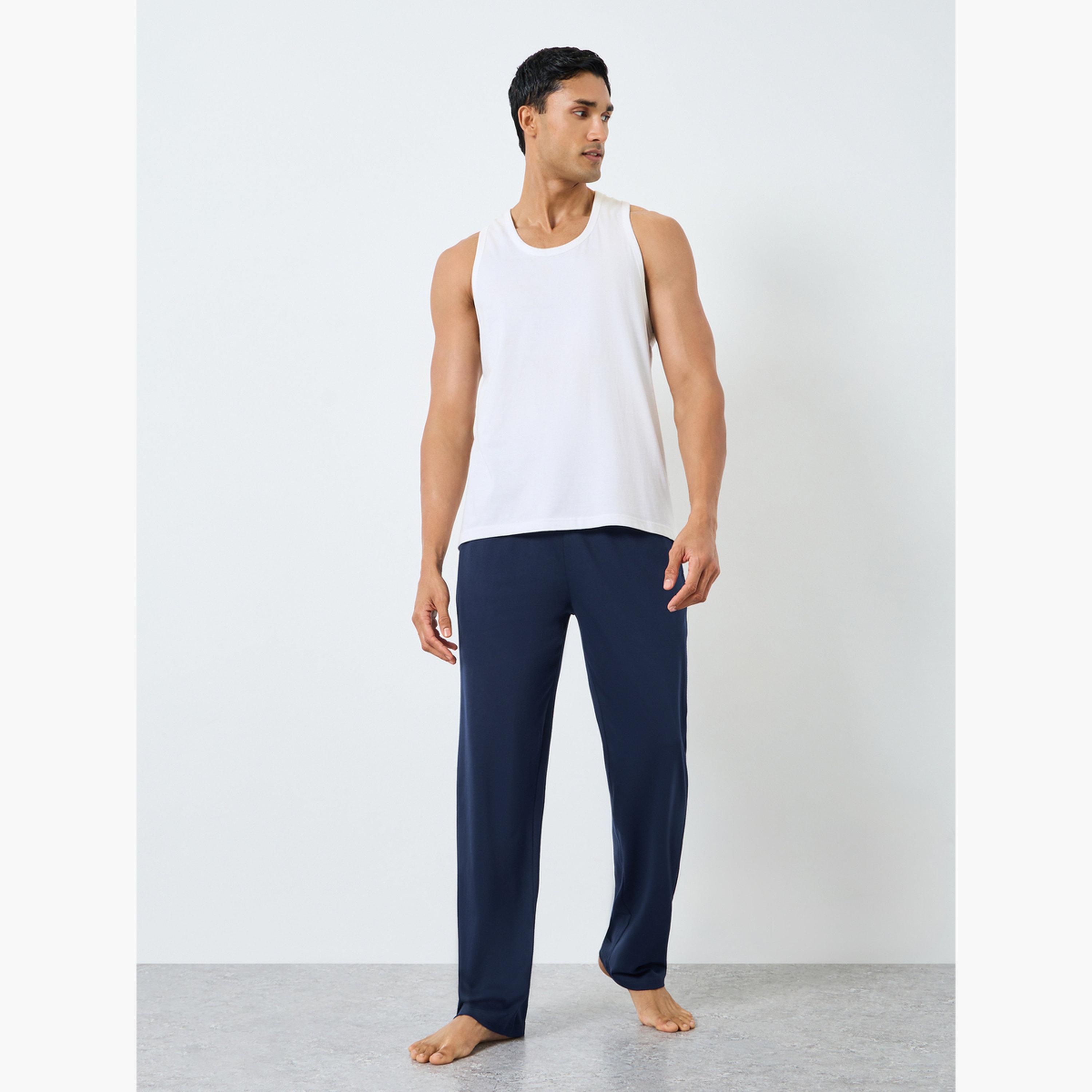 بنطال بيجاما قطن بقصة مريحة-men-clothing-nightwear-pyjamaandshorts-image-2