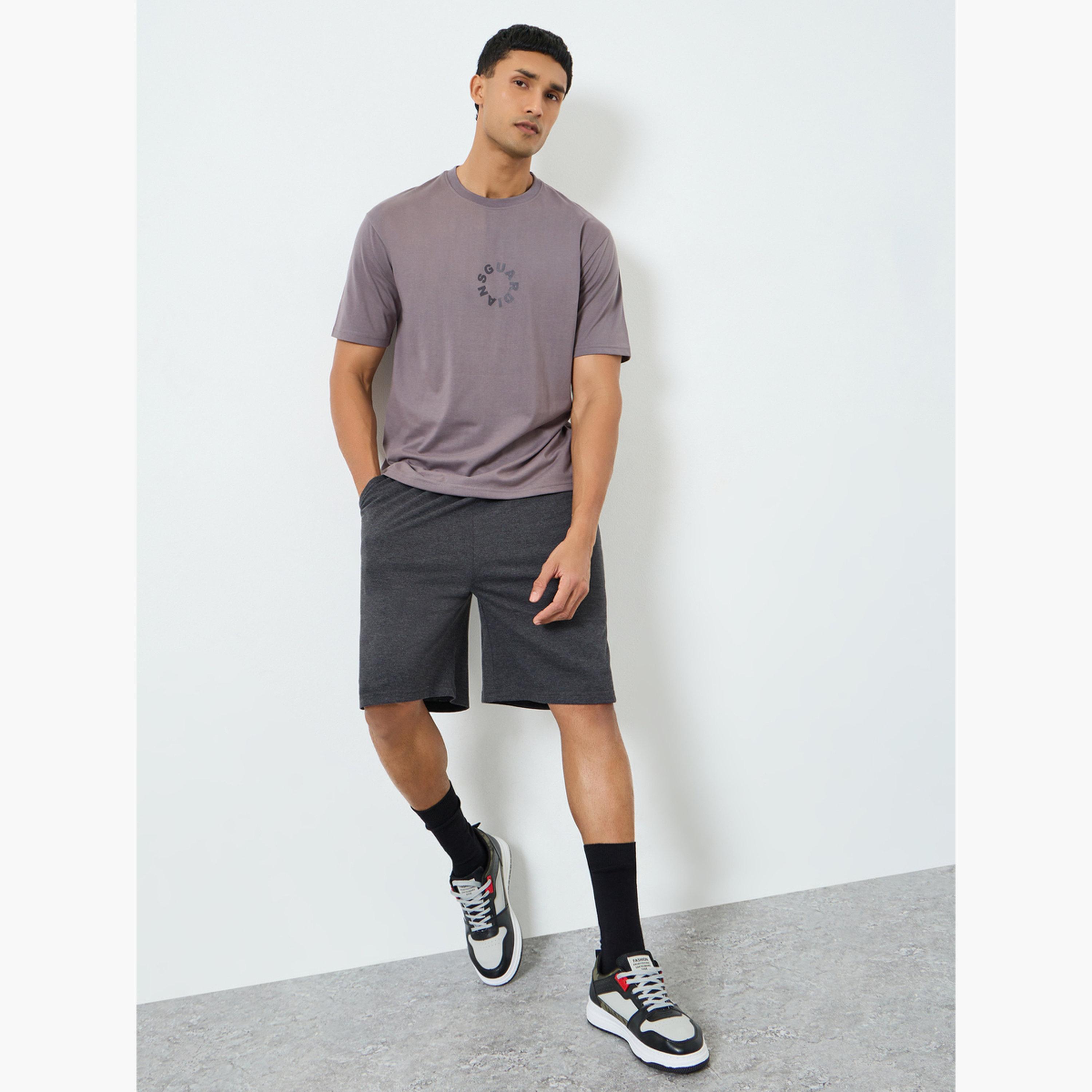 Styli Men Solid Knee Length Shorts-men-clothing-nightwear-pyjamaandshorts-image-2