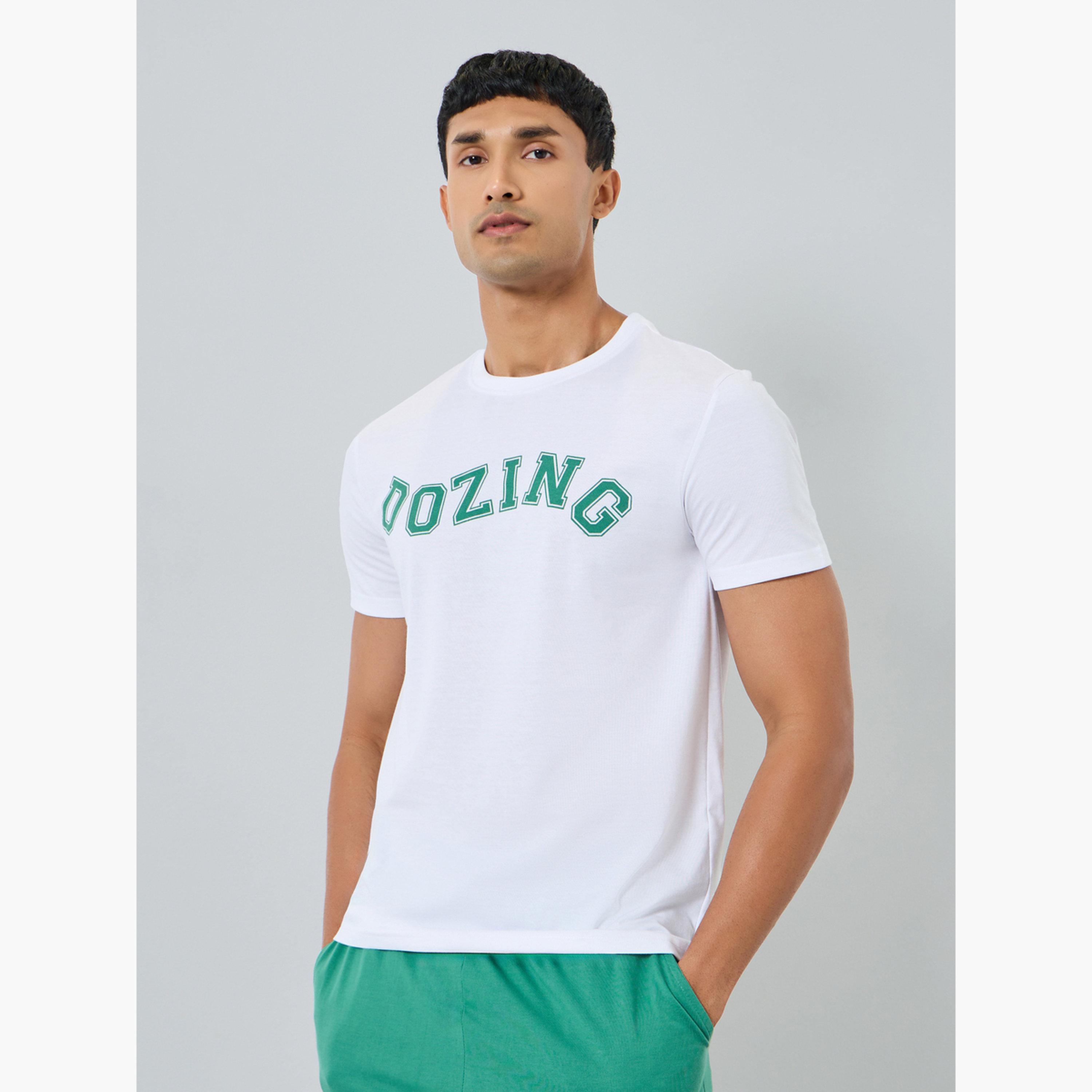 Styli Men Cotton Printed T-Shirt and Shorts Set-men-clothing-nightwear-sets-image-2