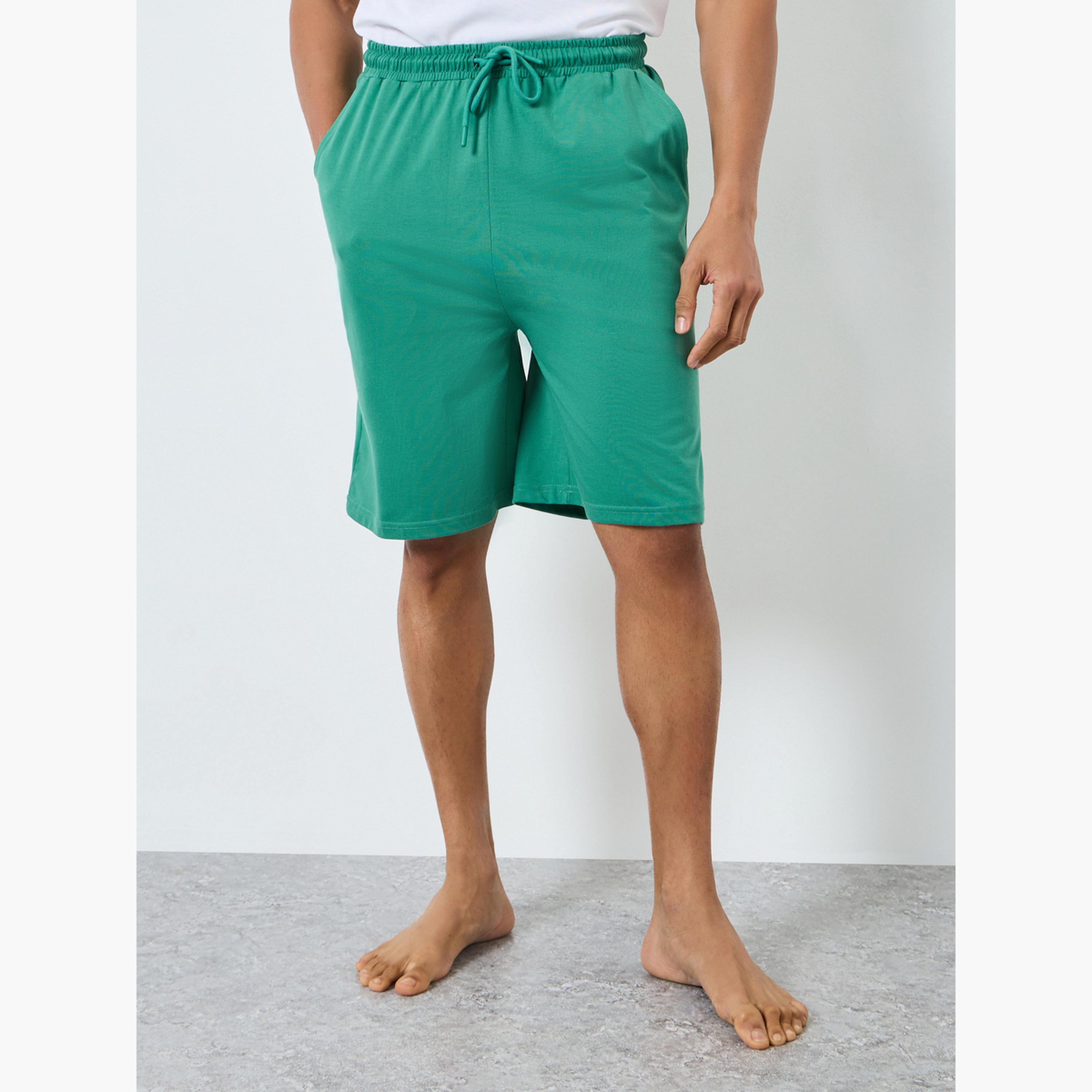 Styli Men Cotton Printed T-Shirt and Shorts Set-men-clothing-nightwear-sets-image-4