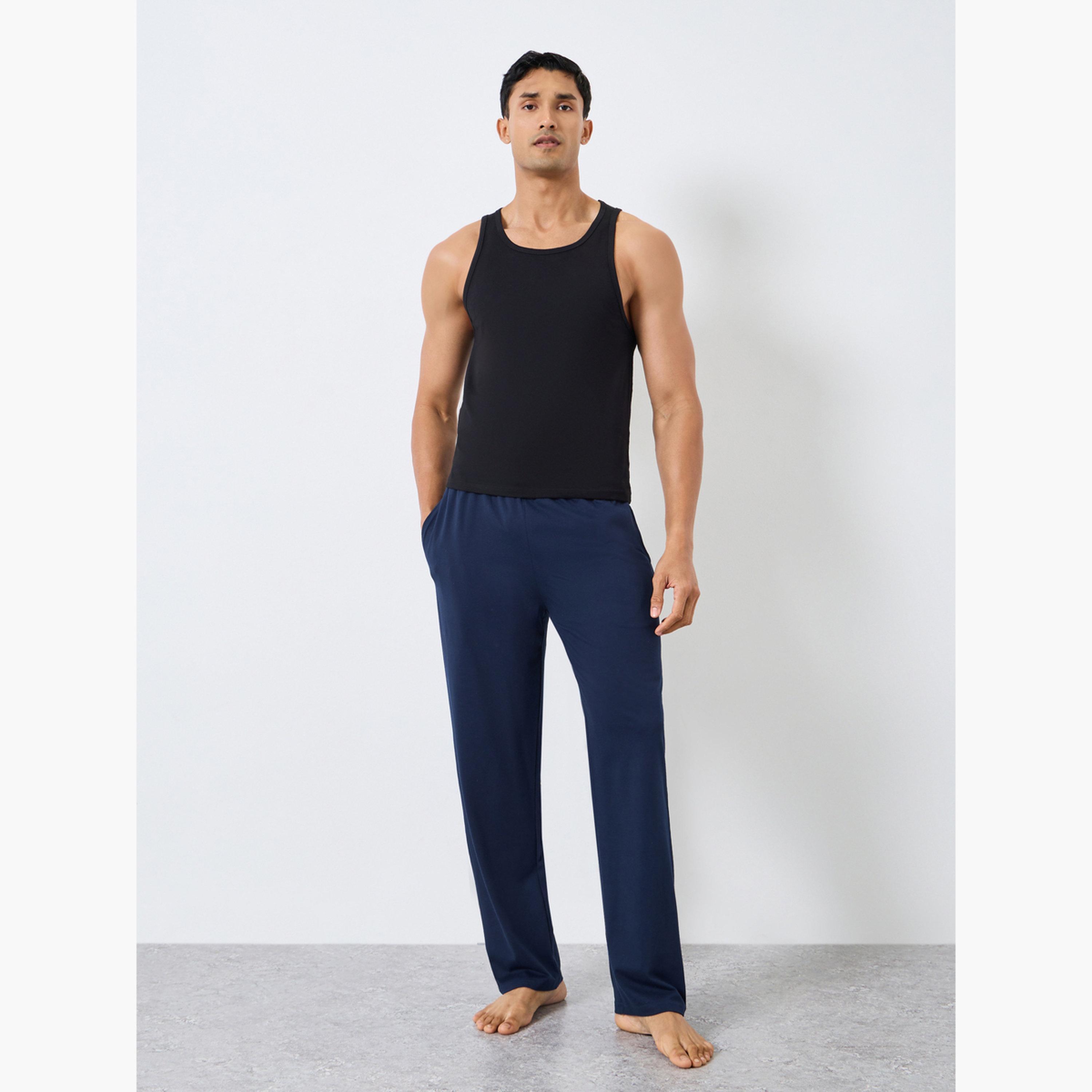 Styli Pack of 2 - Cotton Plain Pyjama-men-clothing-nightwear-pyjamaandshorts-image-2