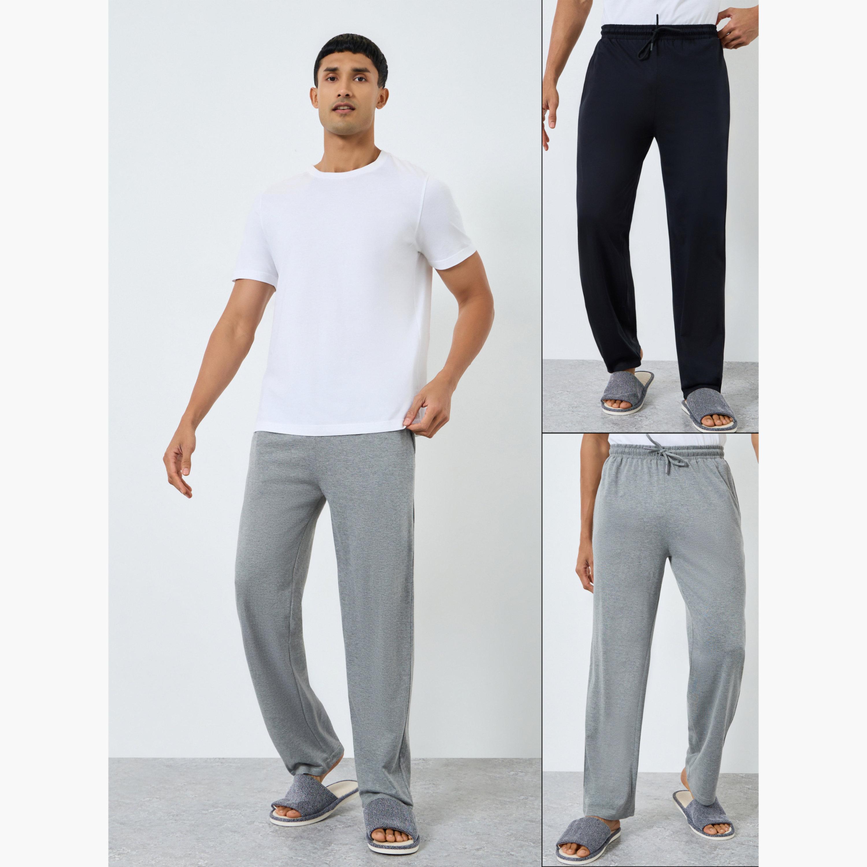 Styli Pack of 2 - Cotton Plain Pyjama-men-clothing-nightwear-pyjamaandshorts-image-1