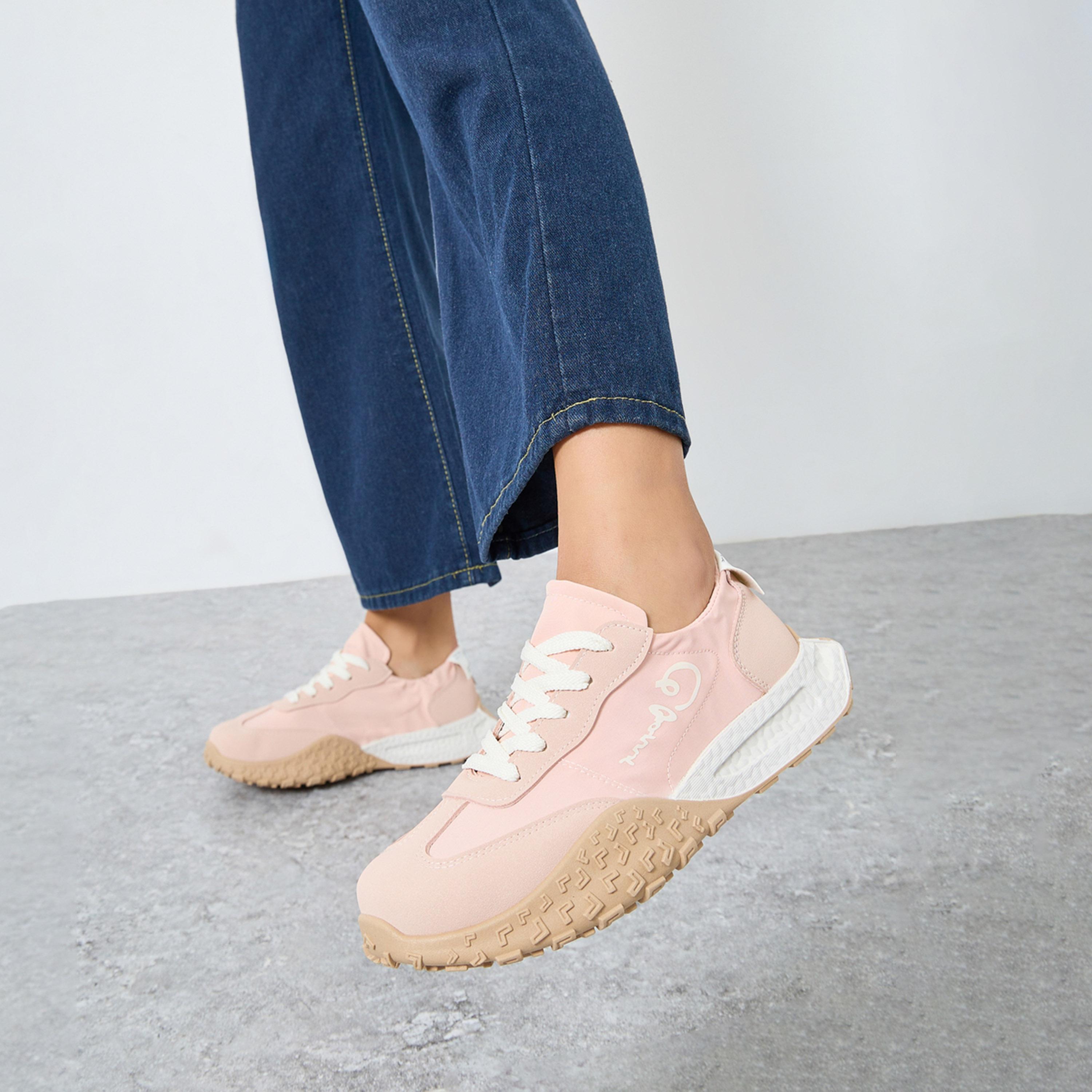 Take Two Women Printed Panel Stretch-Lace Sneakers-women-shoes-sneakers-image-2