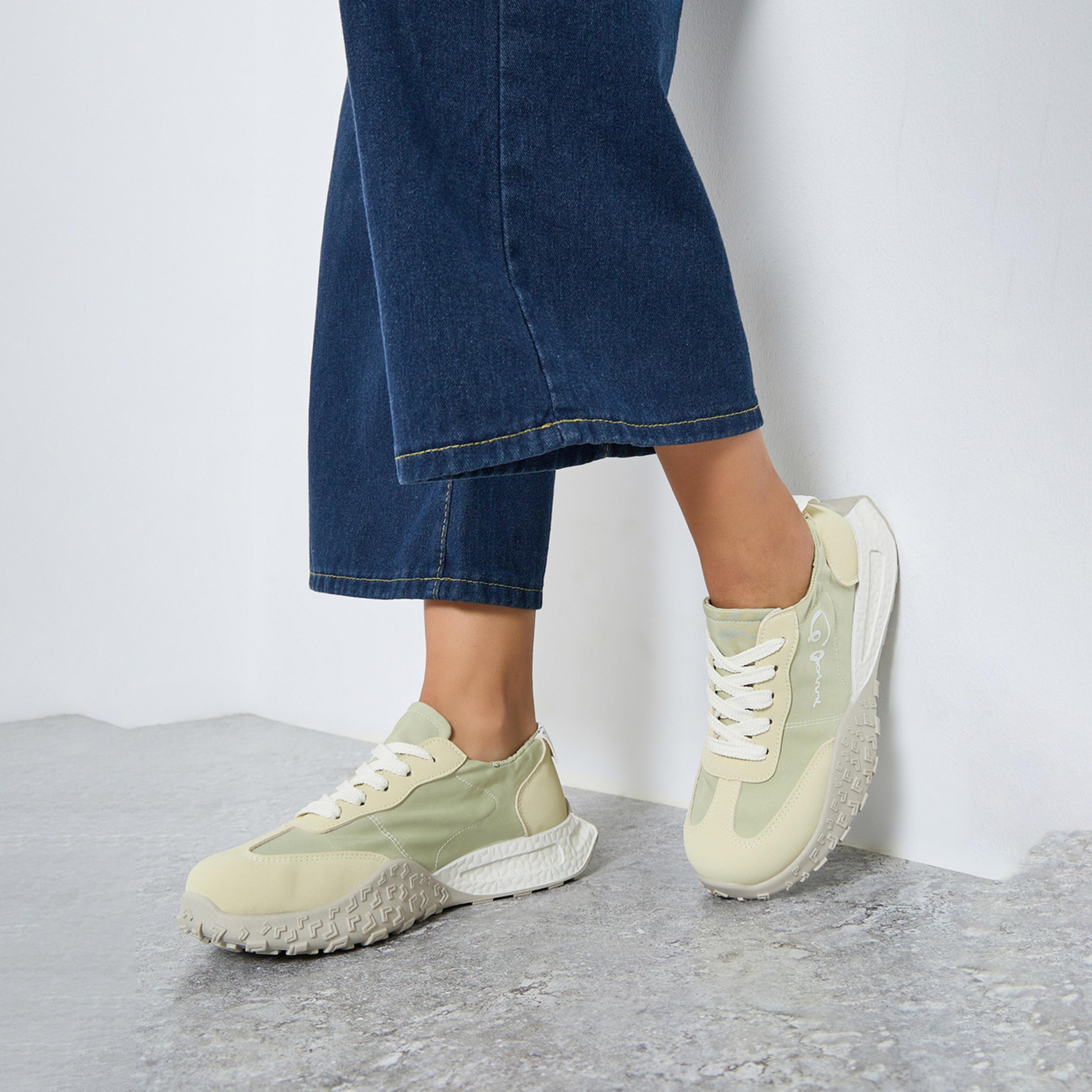 Take Two Women Printed Panel Stretch-Lace Sneakers-women-shoes-sneakers-image-2