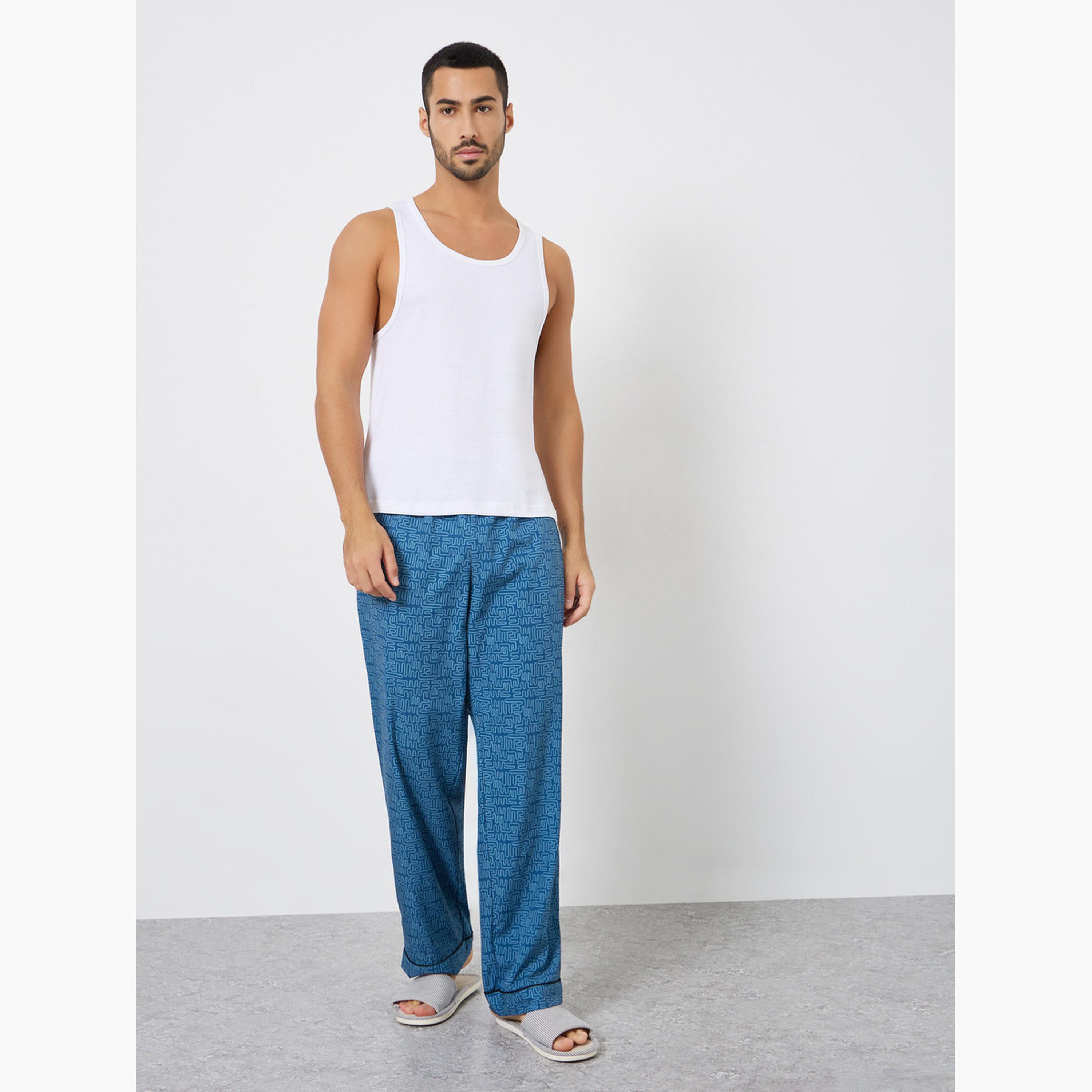 مجموعة من 2 فيست قطني سادة-men-clothing-innerwear-vests-image-3