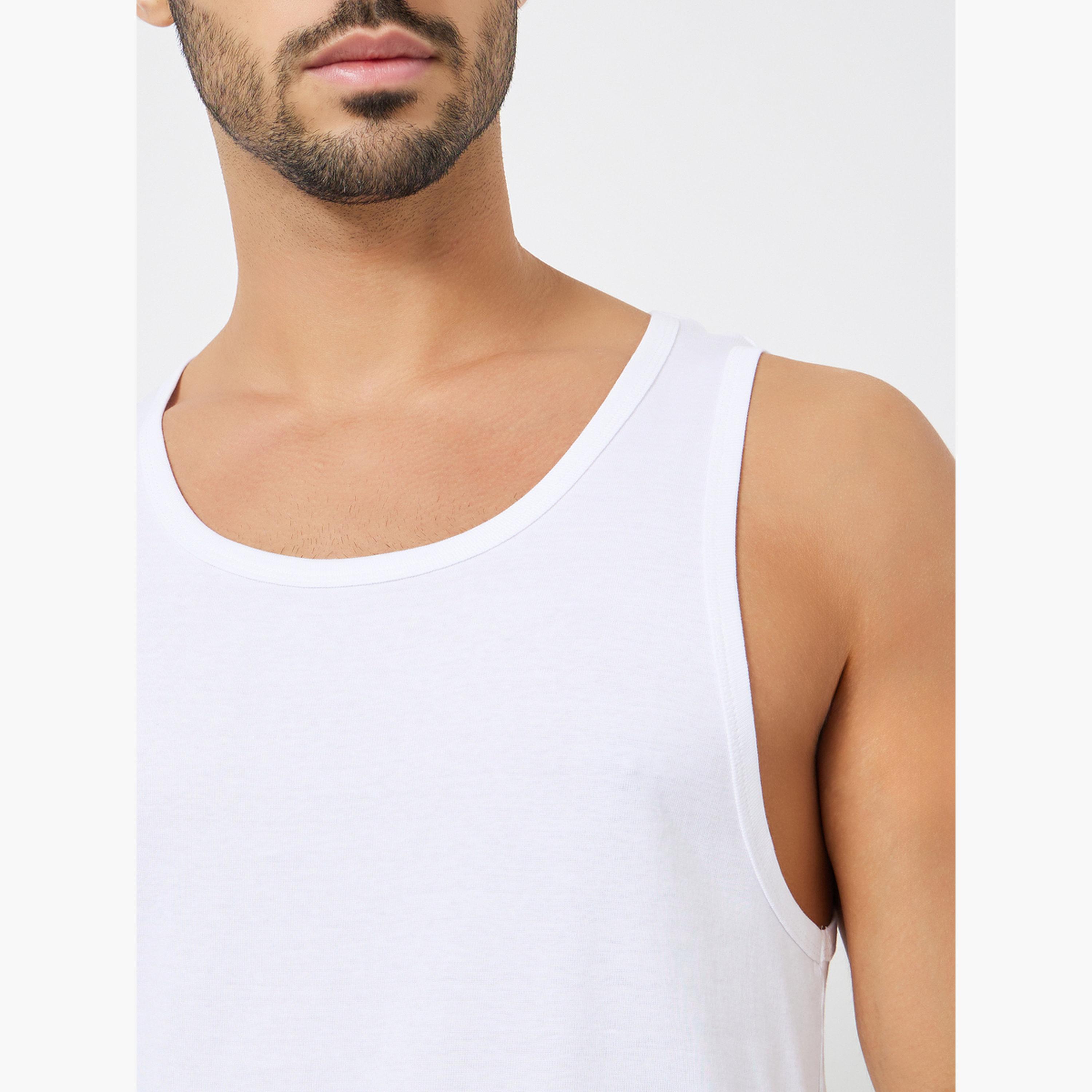Styli Pack of 2 - Solid Cotton Vest-men-clothing-innerwear-vests-image-4