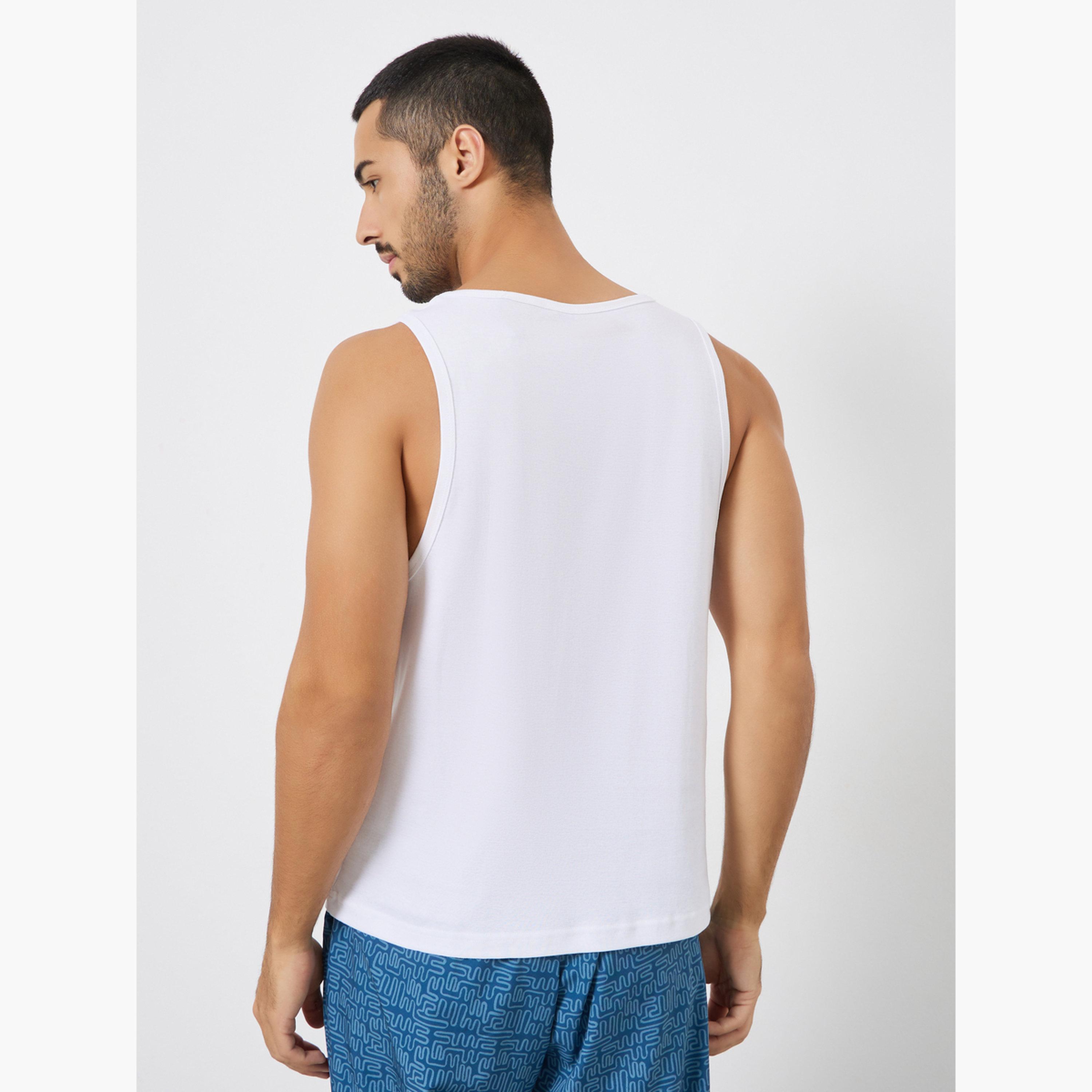 Styli Pack of 2 - Solid Cotton Vest-men-clothing-innerwear-vests-image-5