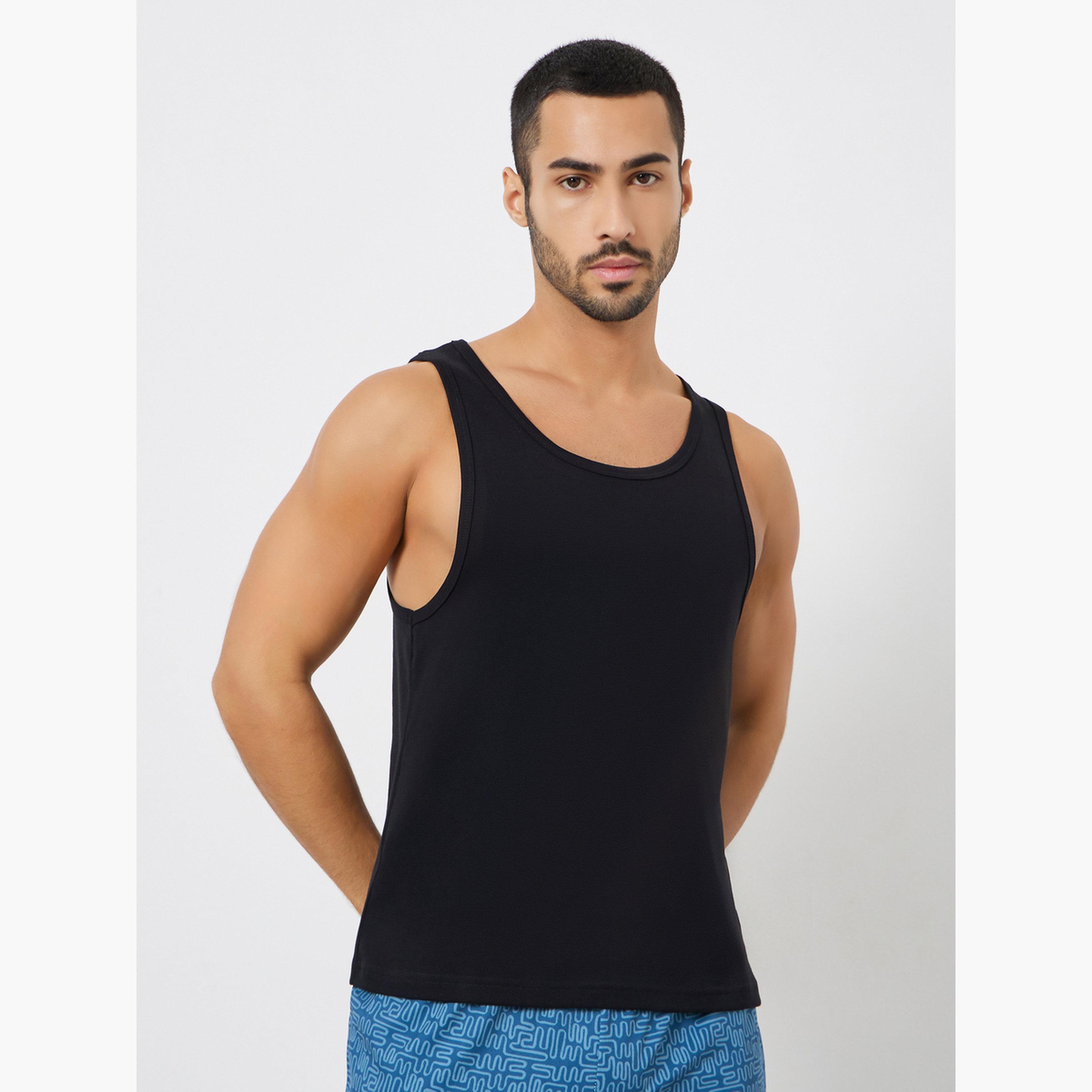 Styli Pack of 2 - Ribbed Cotton Vest-men-clothing-innerwear-vests-image-6