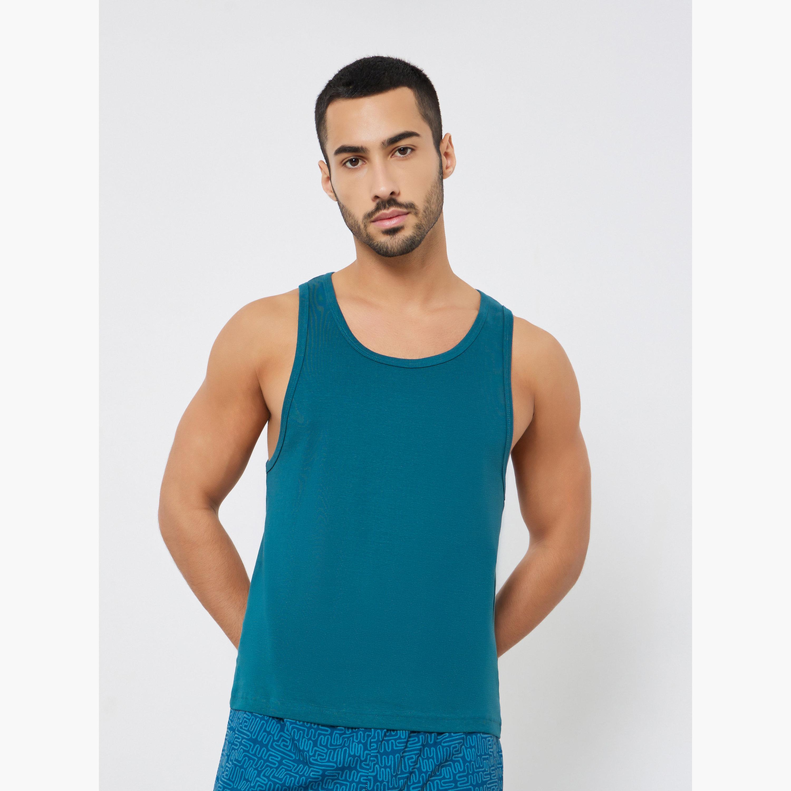 Styli Pack of 2 - Ribbed Cotton Vest-men-clothing-innerwear-vests-image-2