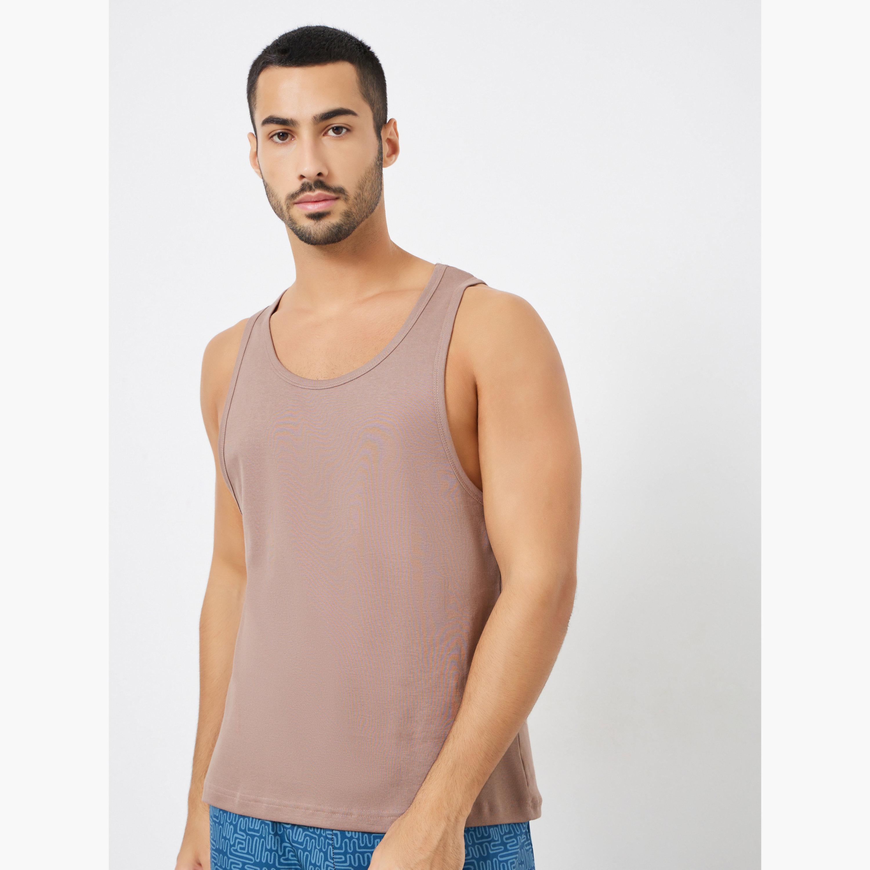 Styli Pack of 2 - Ribbed Cotton Vest-men-clothing-innerwear-vests-image-6