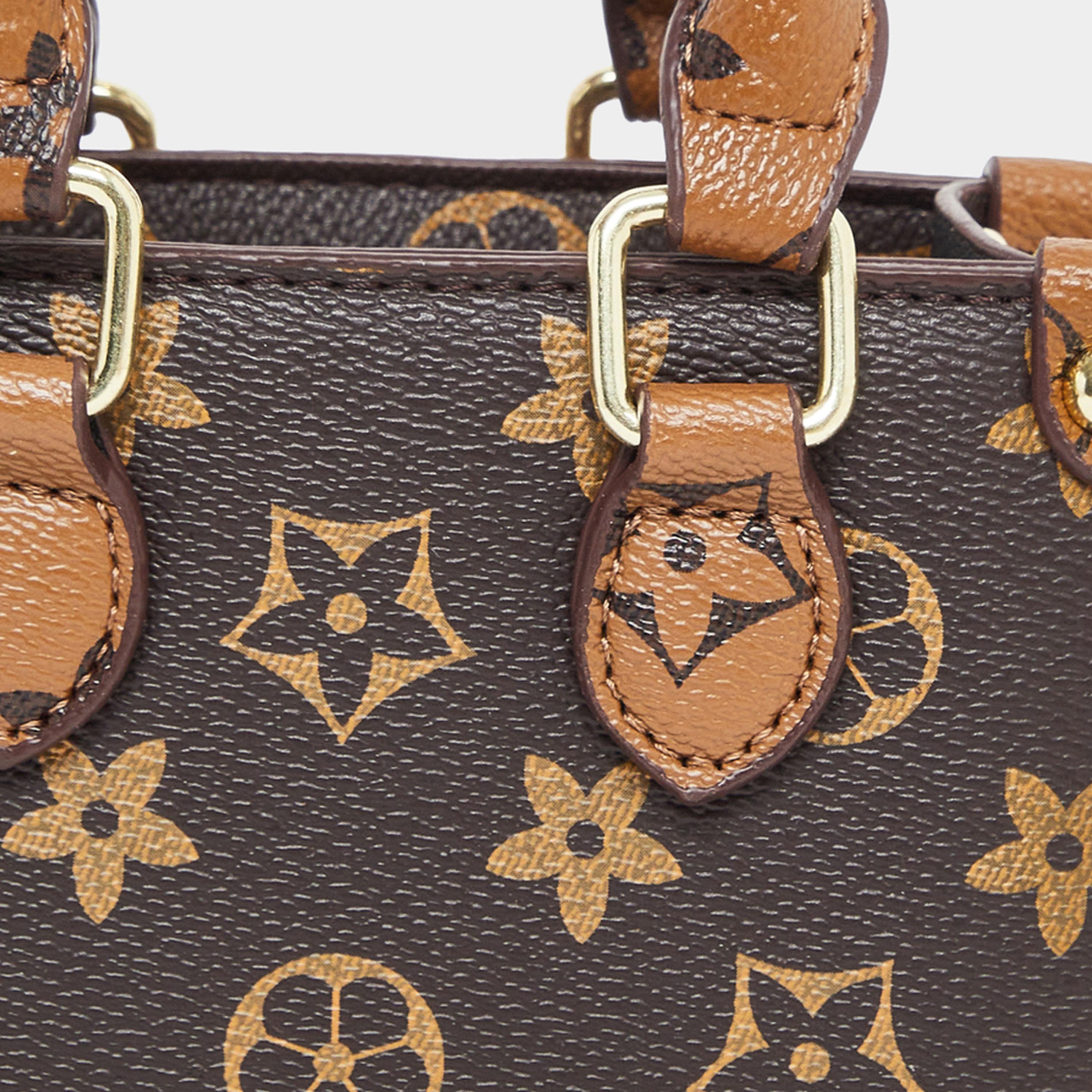 Styli Brown Monogram Top Handle Mini Handbag-women-bagsandwallets-handbags-image-2