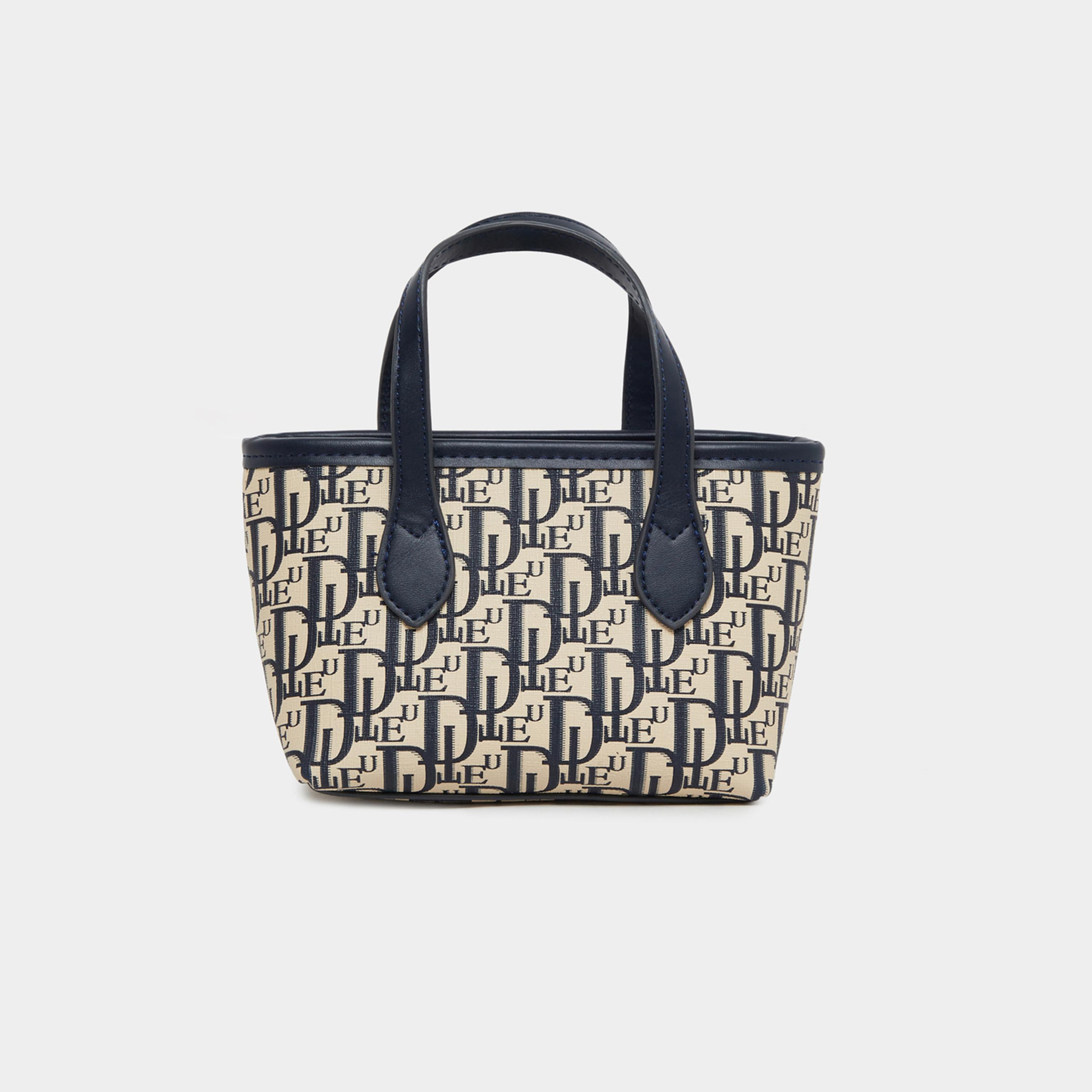ستايلي - شنطة يد مطبوعة بمقبض علوي مزدوج وسحاب للإغلاق للنساء-women-bagsandwallets-handbags-image-4
