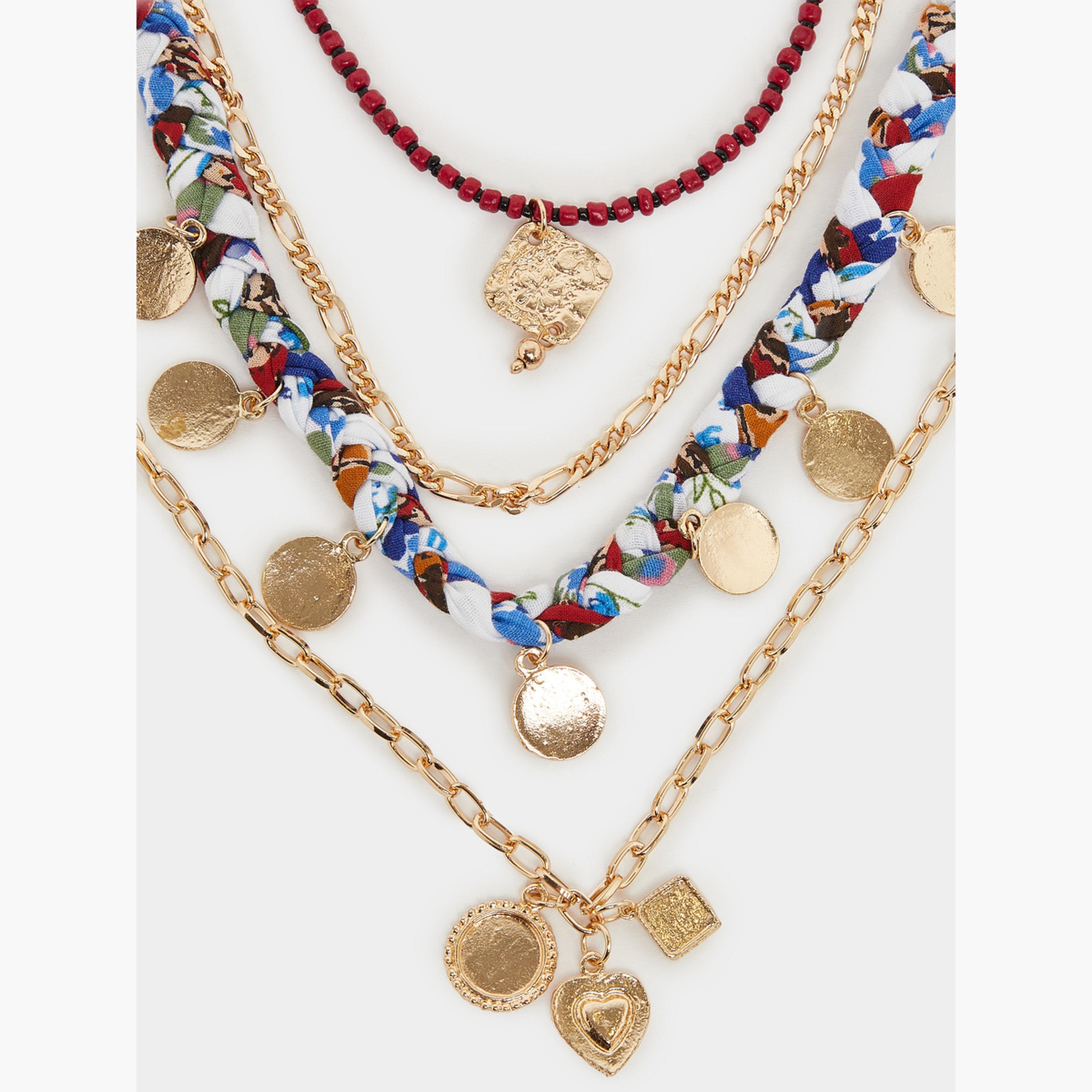 Styli Boho Layered Necklace-women-watchesandjewellery-jewellery-necklacesandpendants-image-4