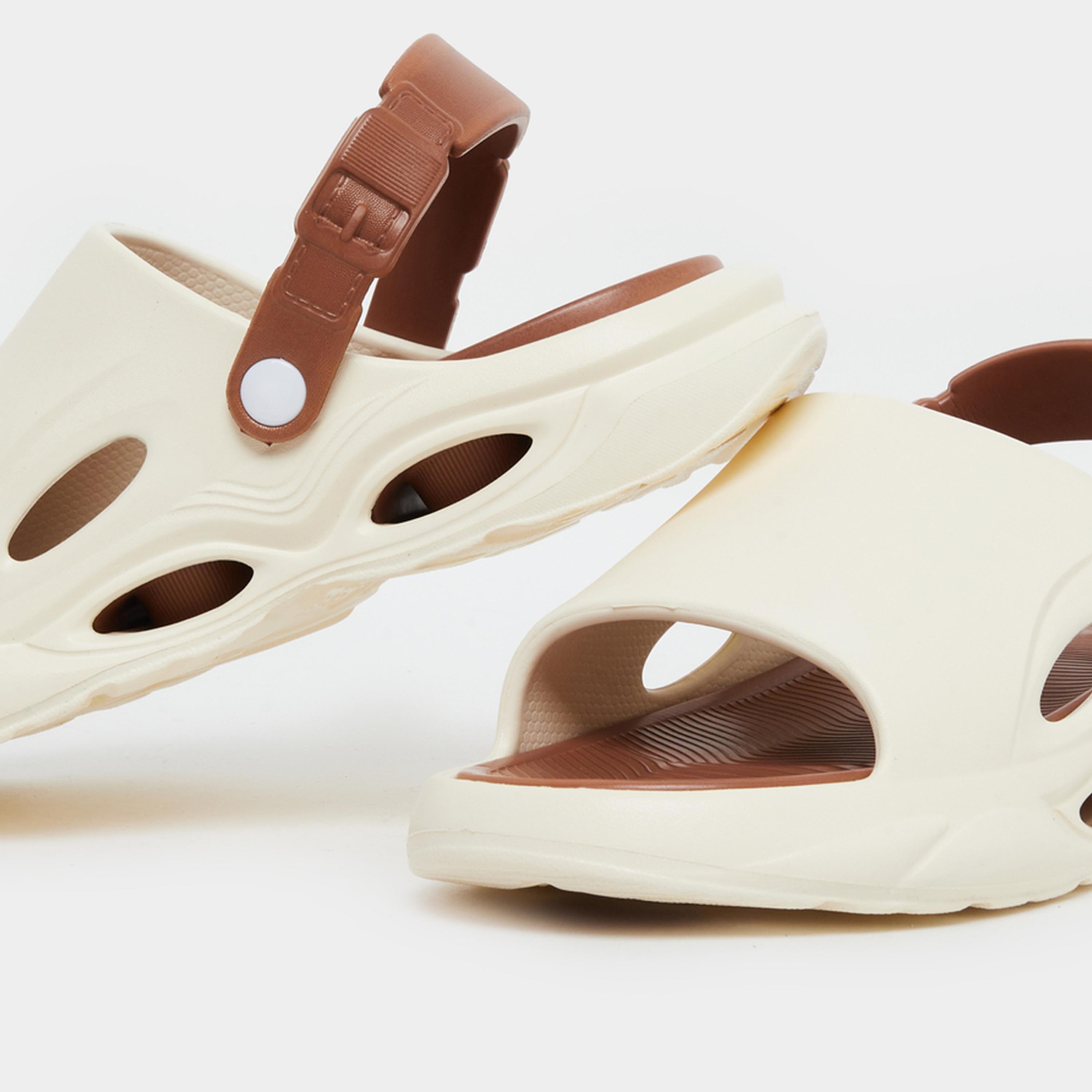 ستايلي - صندل مريح بحزام خلفي وتفاصيل مقصوصة للرجال-men-shoes-sandals-image-4