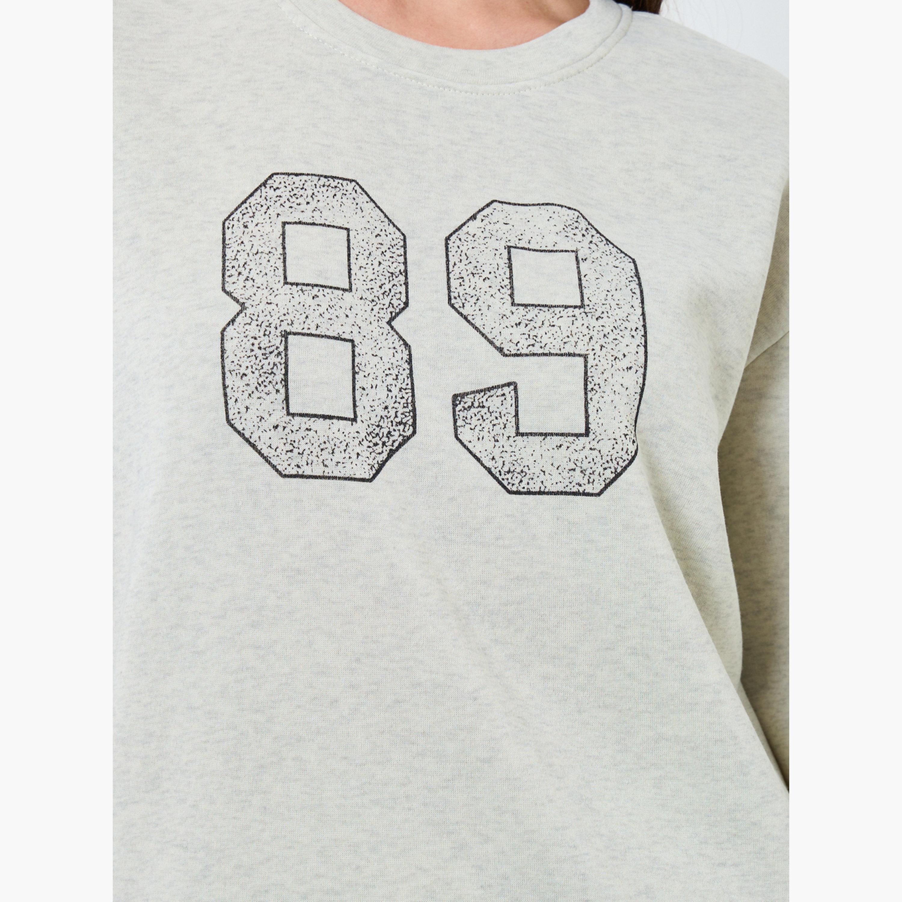 Styli Printed Crew Neck Sweatshirt and Joggers Co-Ords-women-clothing-coordsets-image-6