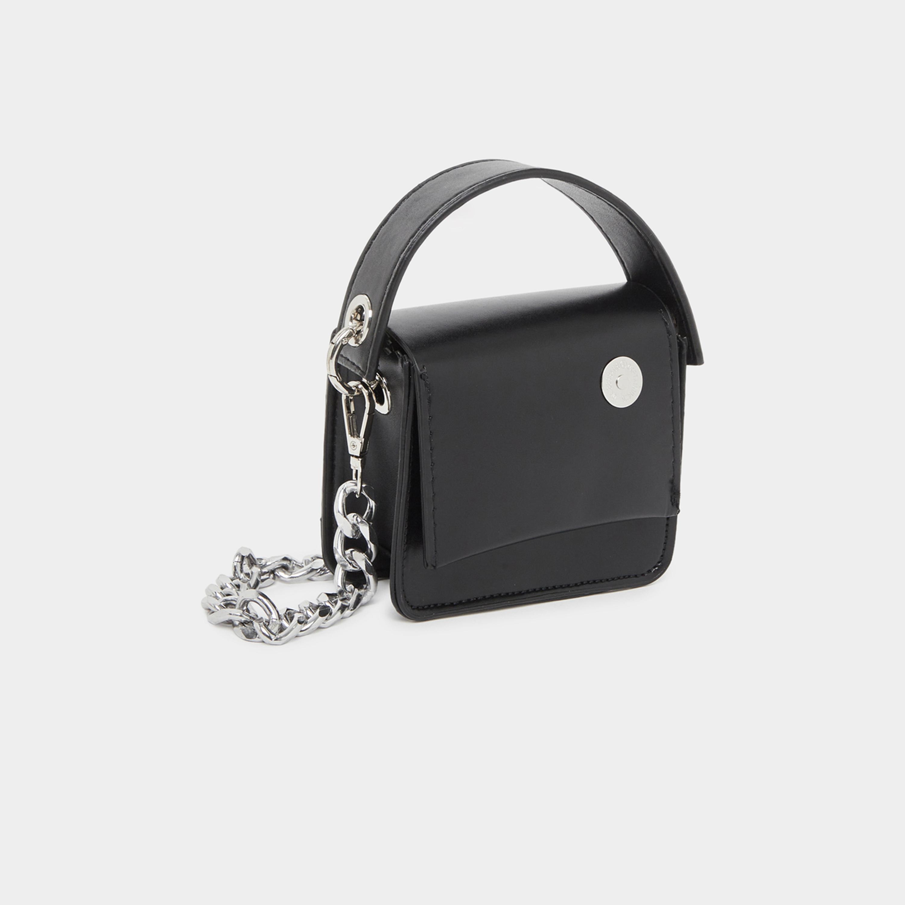 ستايلي - حقيبة صغيرة سوداء بحزام سلسلة-women-bagsandwallets-handbags-image-1