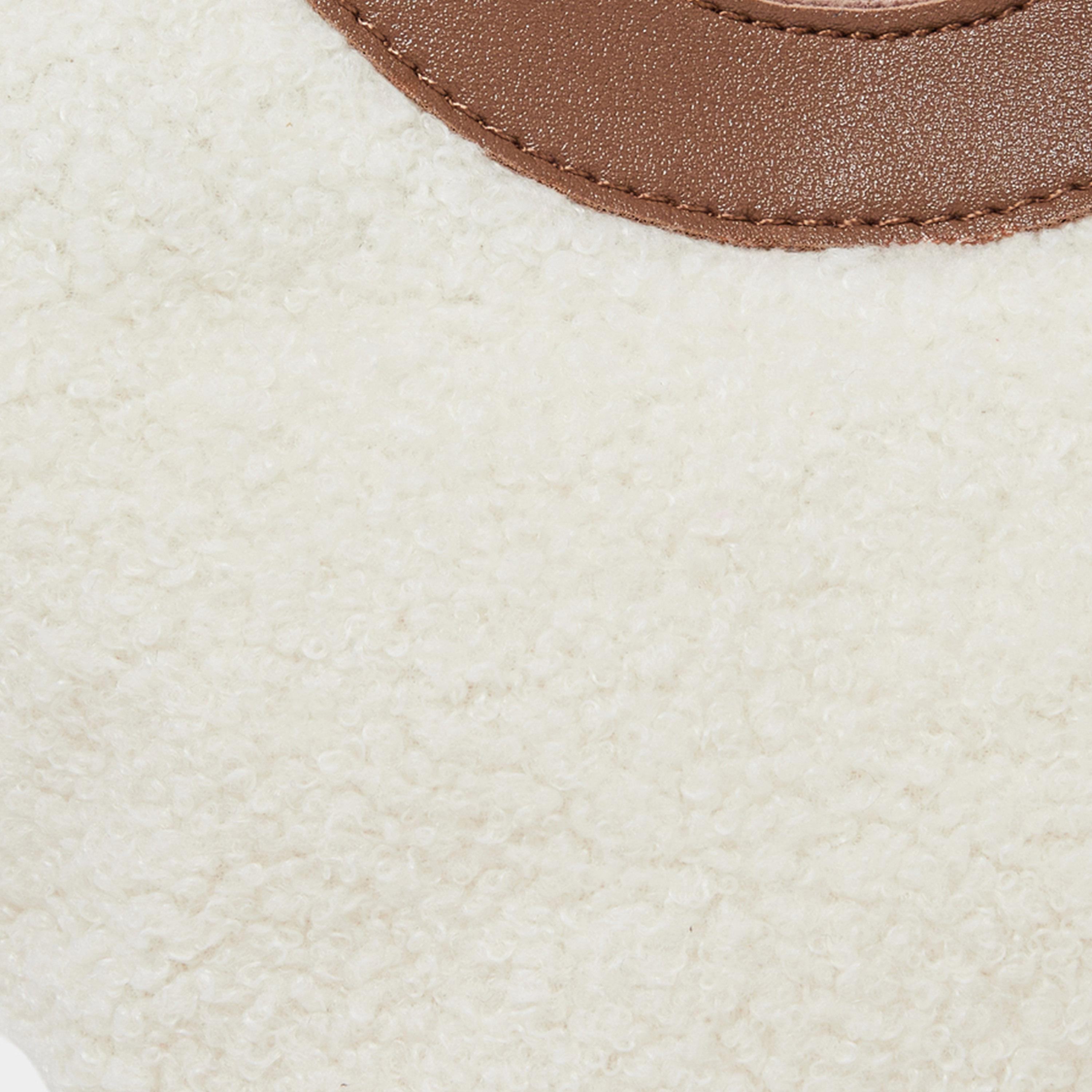 Styli Off White Plush Handbag with Detachable Strap-women-bagsandwallets-handbags-image-3
